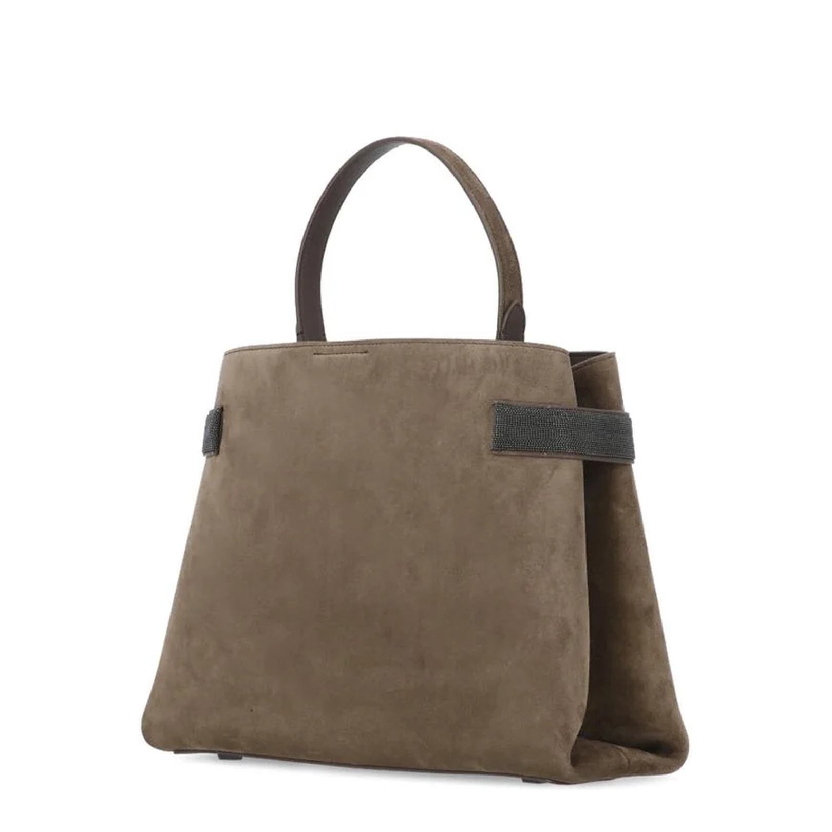 Brown Suede Leather Shoulder Bag - Image 4