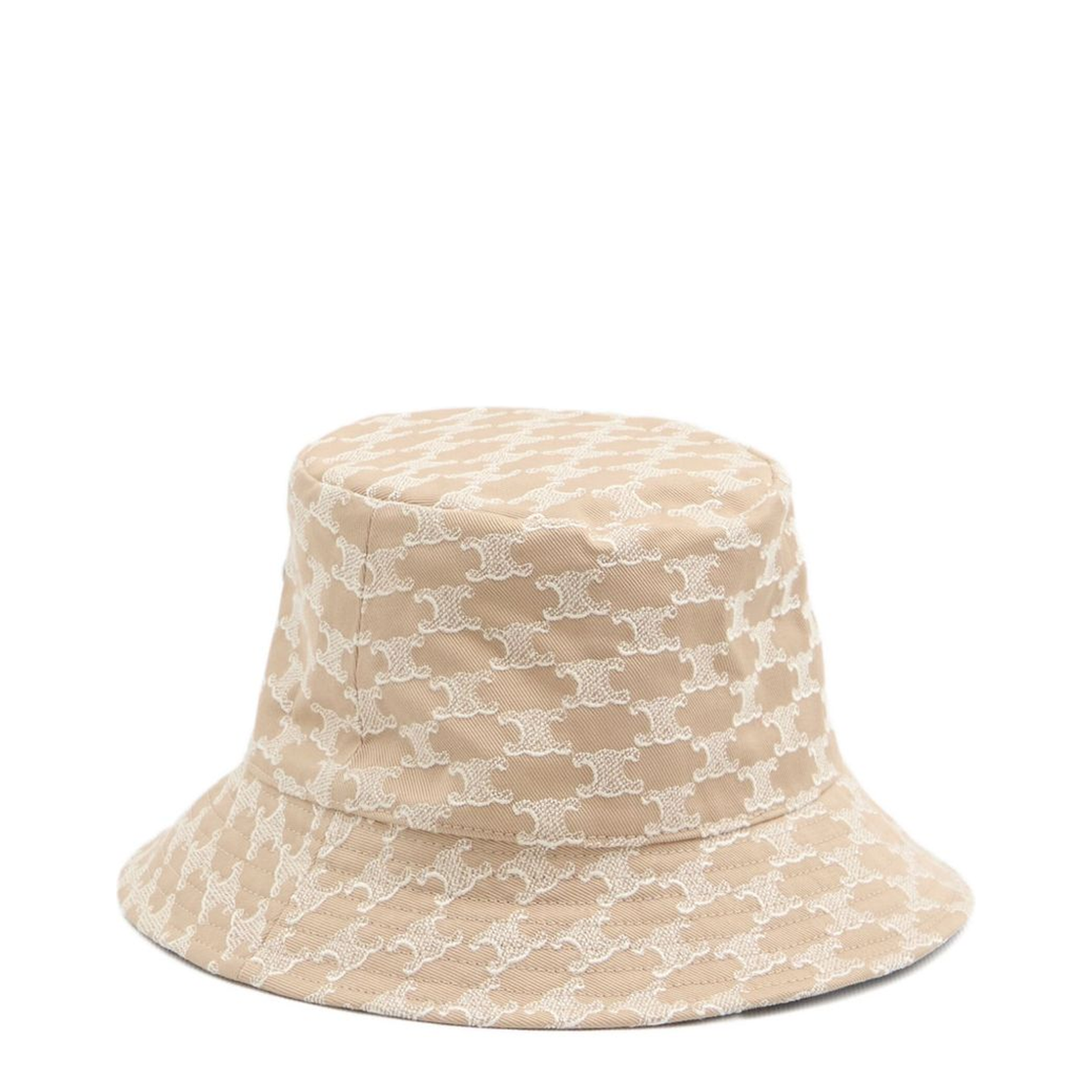 Hat With Triomphe Monogram In Neutral - Image 2