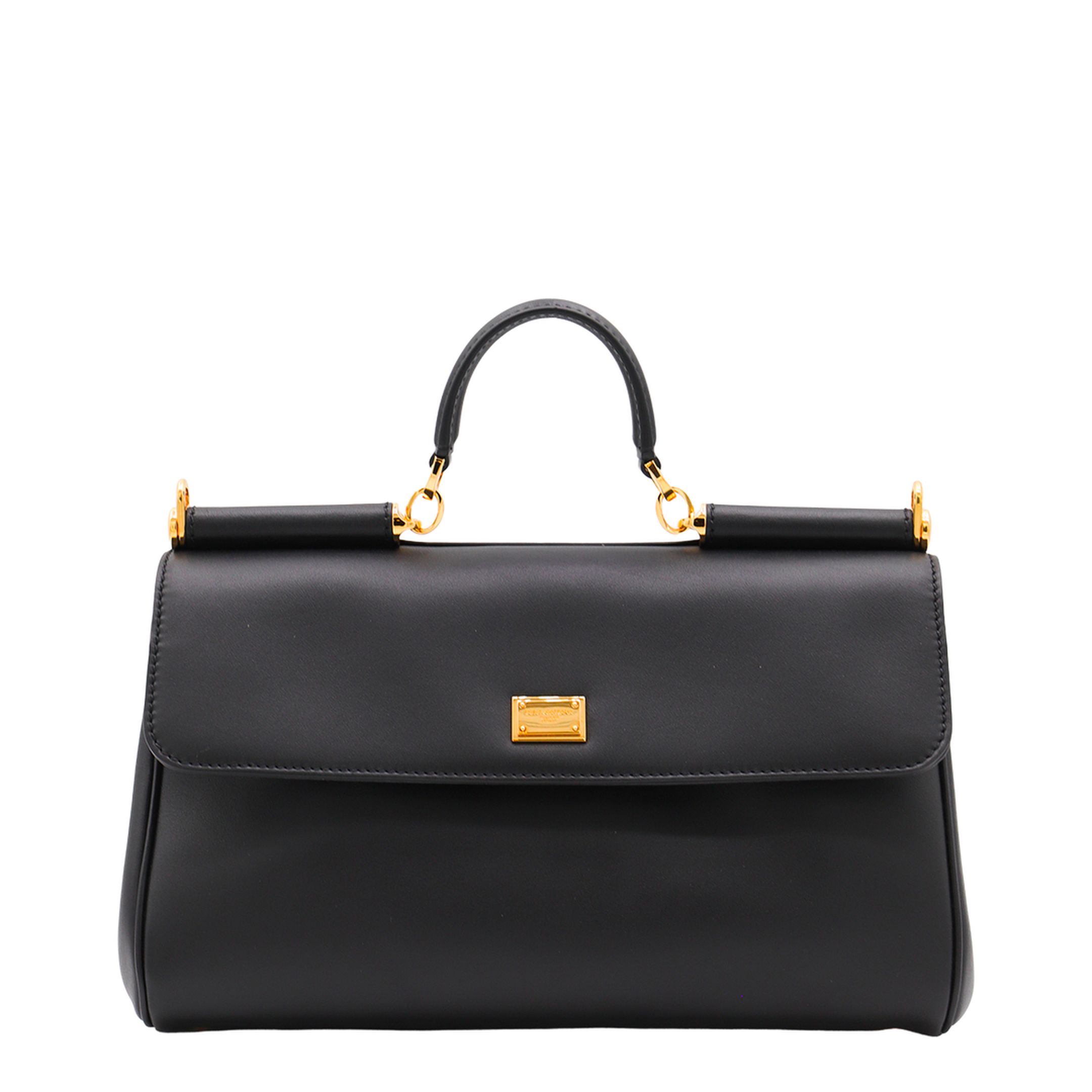 My Sicily Calfskin Handbag - Black - Image 1