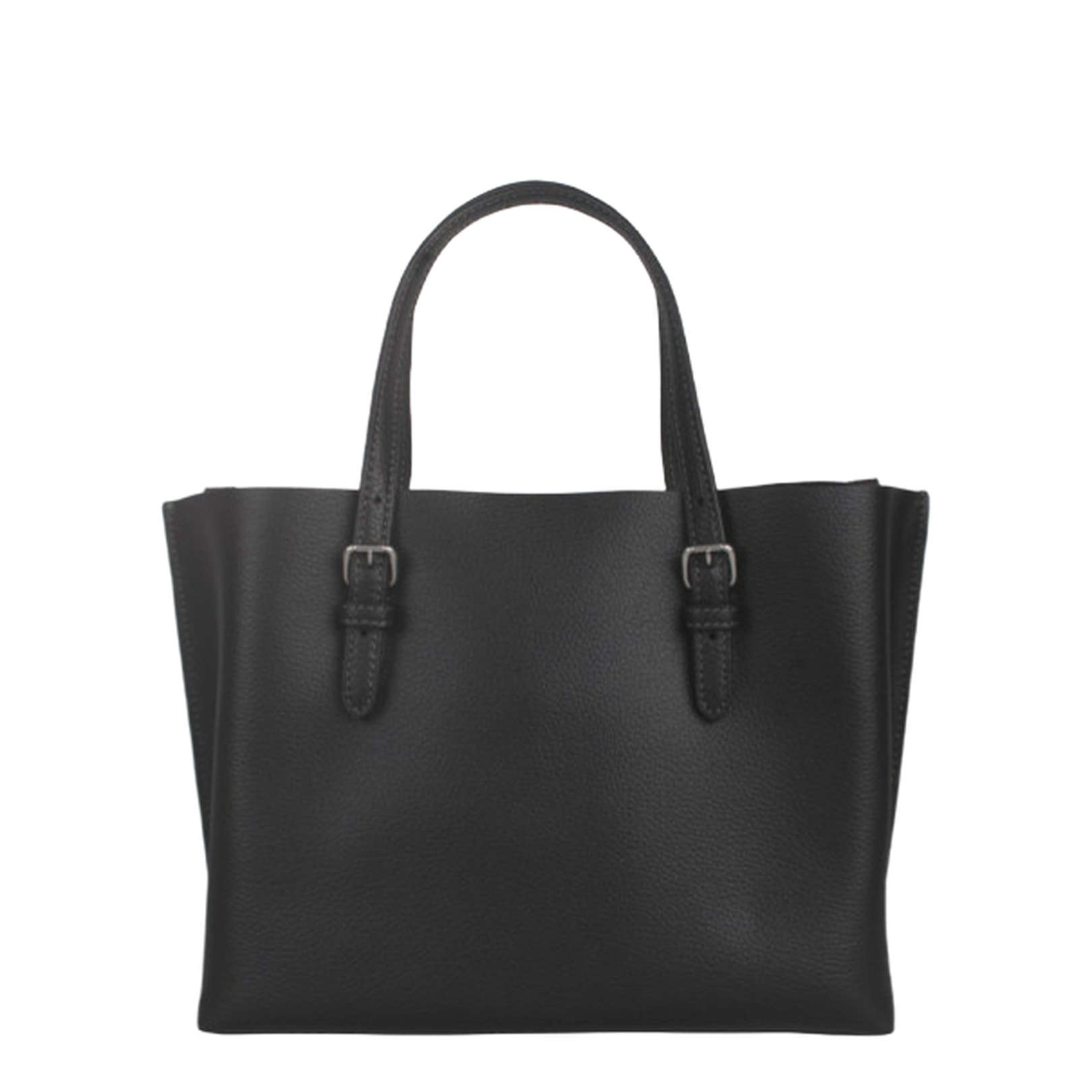 Mollie Leather Tote Bag 25 Black - Image 4