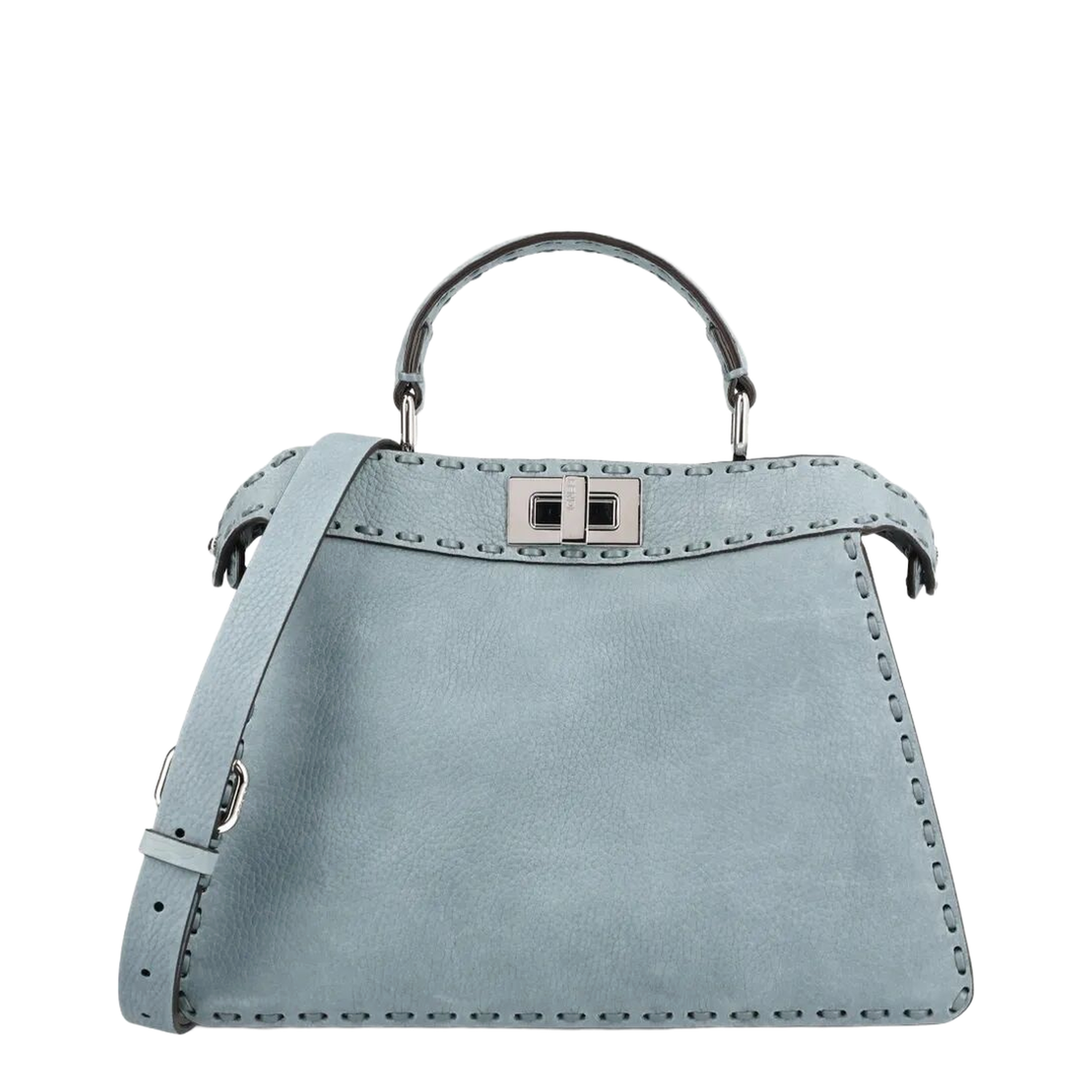 Peekaboo ISeeU Small Cuoio Romano Leather Light Blue - Image 2