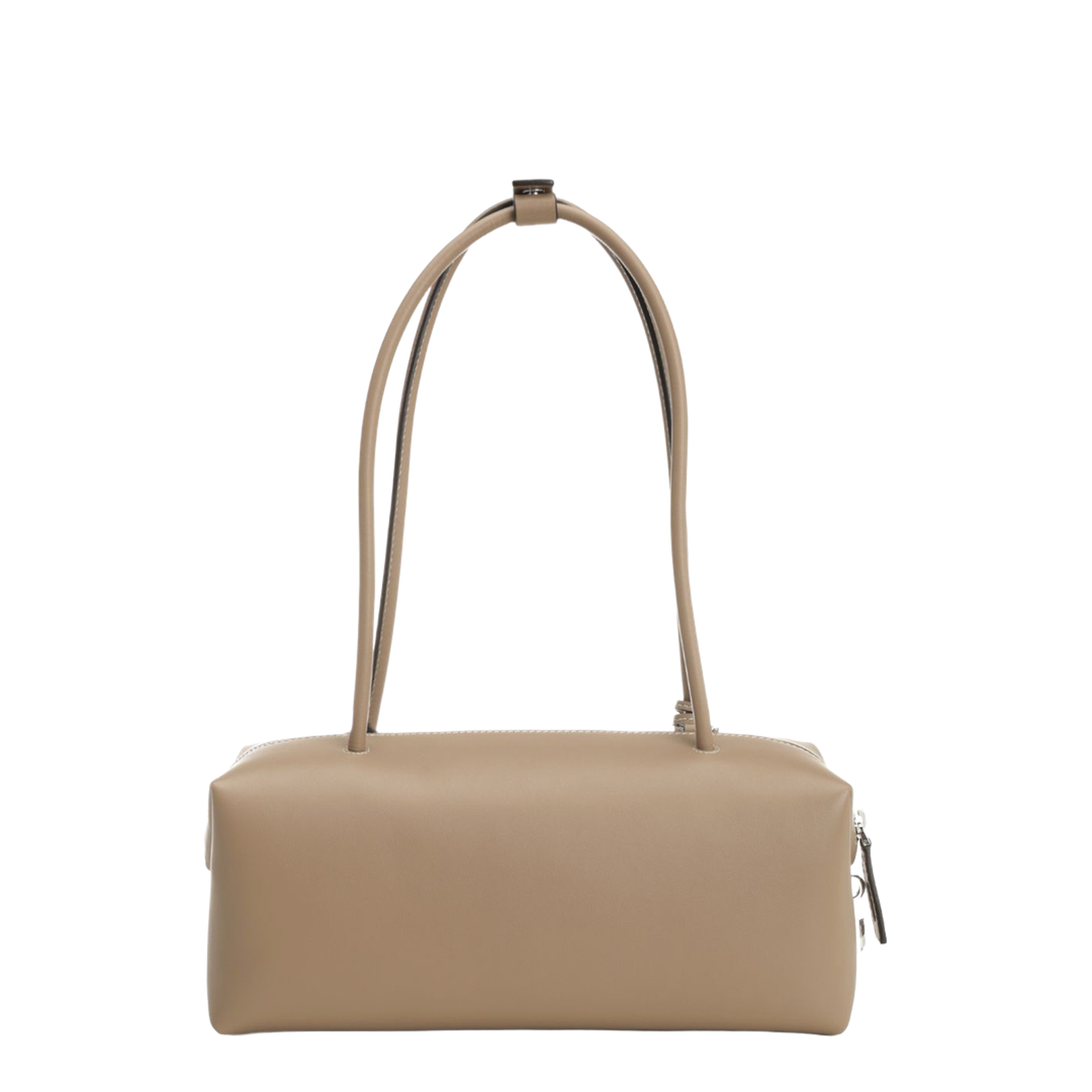 Hold All String Small Square Bauletto Shoulder Bag Light Brown - Image 3