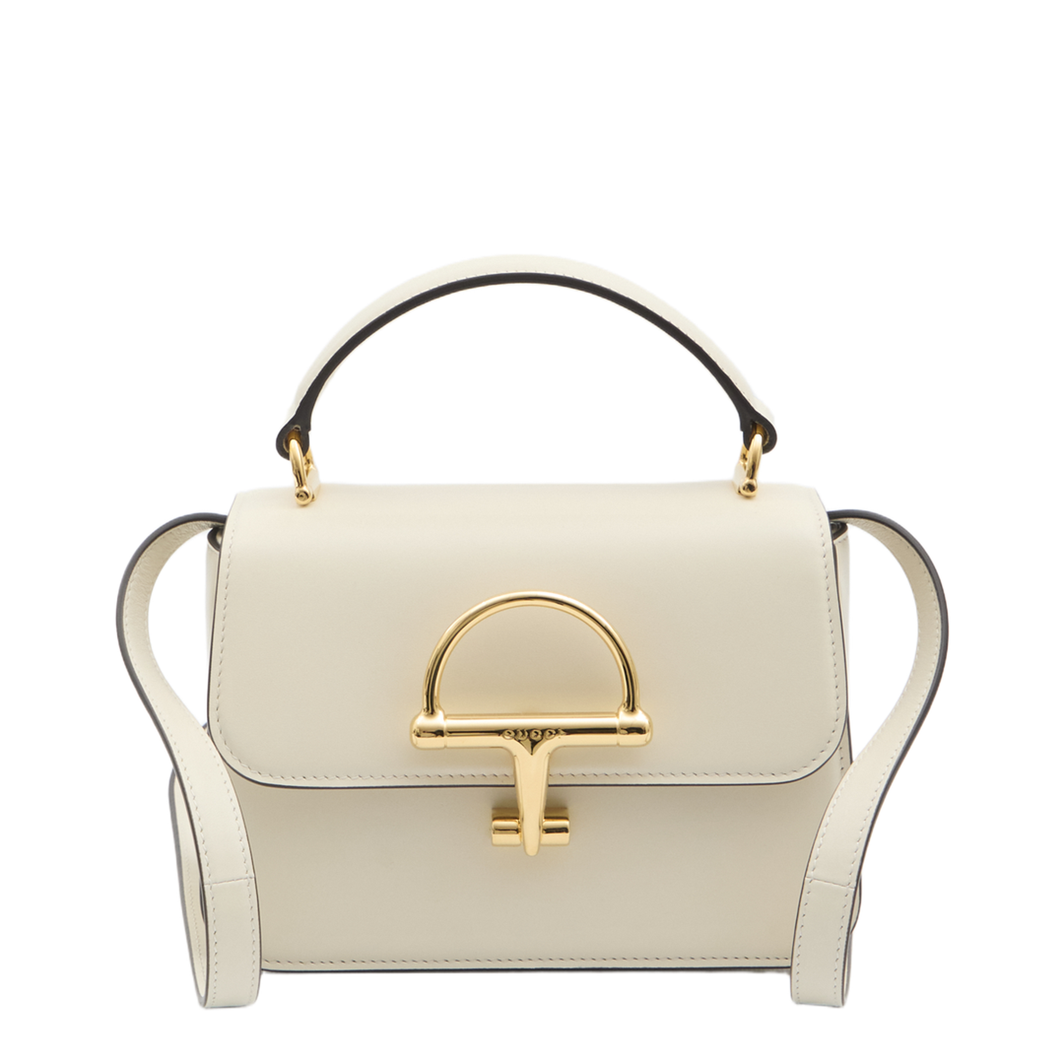 Siena Small Calfskin Top Handle Bag - Ivory - Image 1