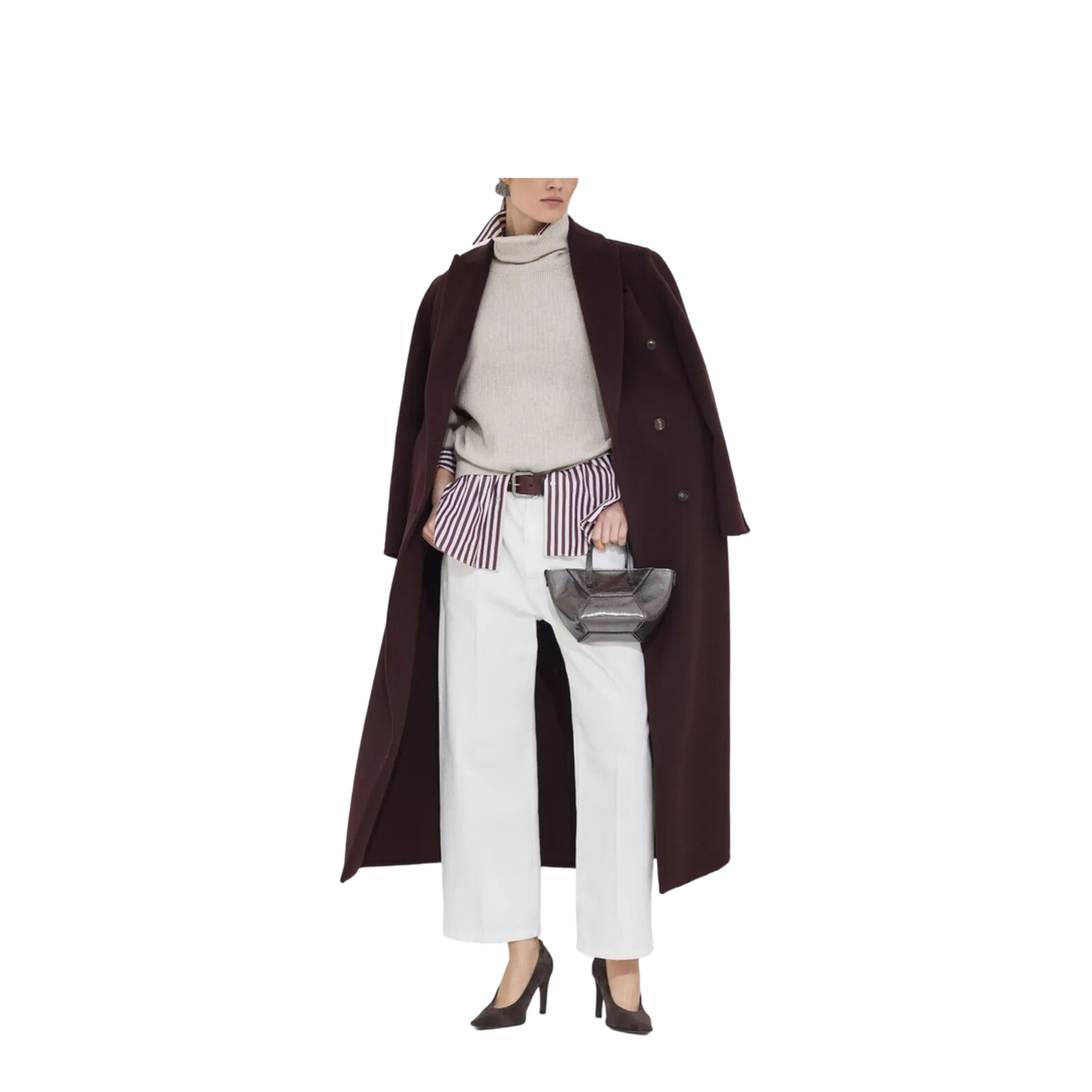 Cashmere Blend English Ribbed Turtleneck Sweater - Image 5