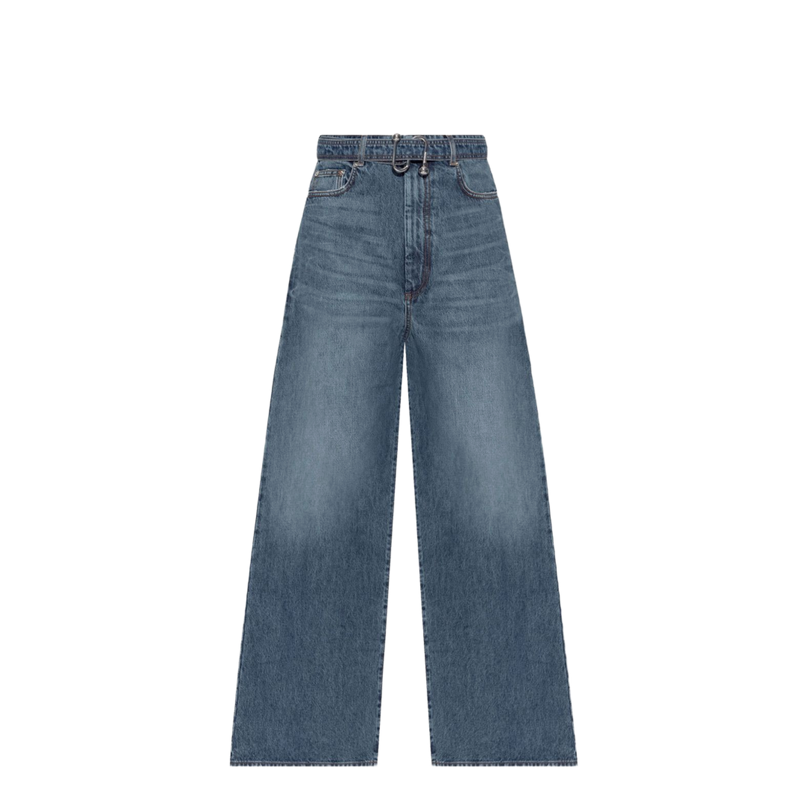 Wide-Leg Cotton Denim Jeans - Image 1