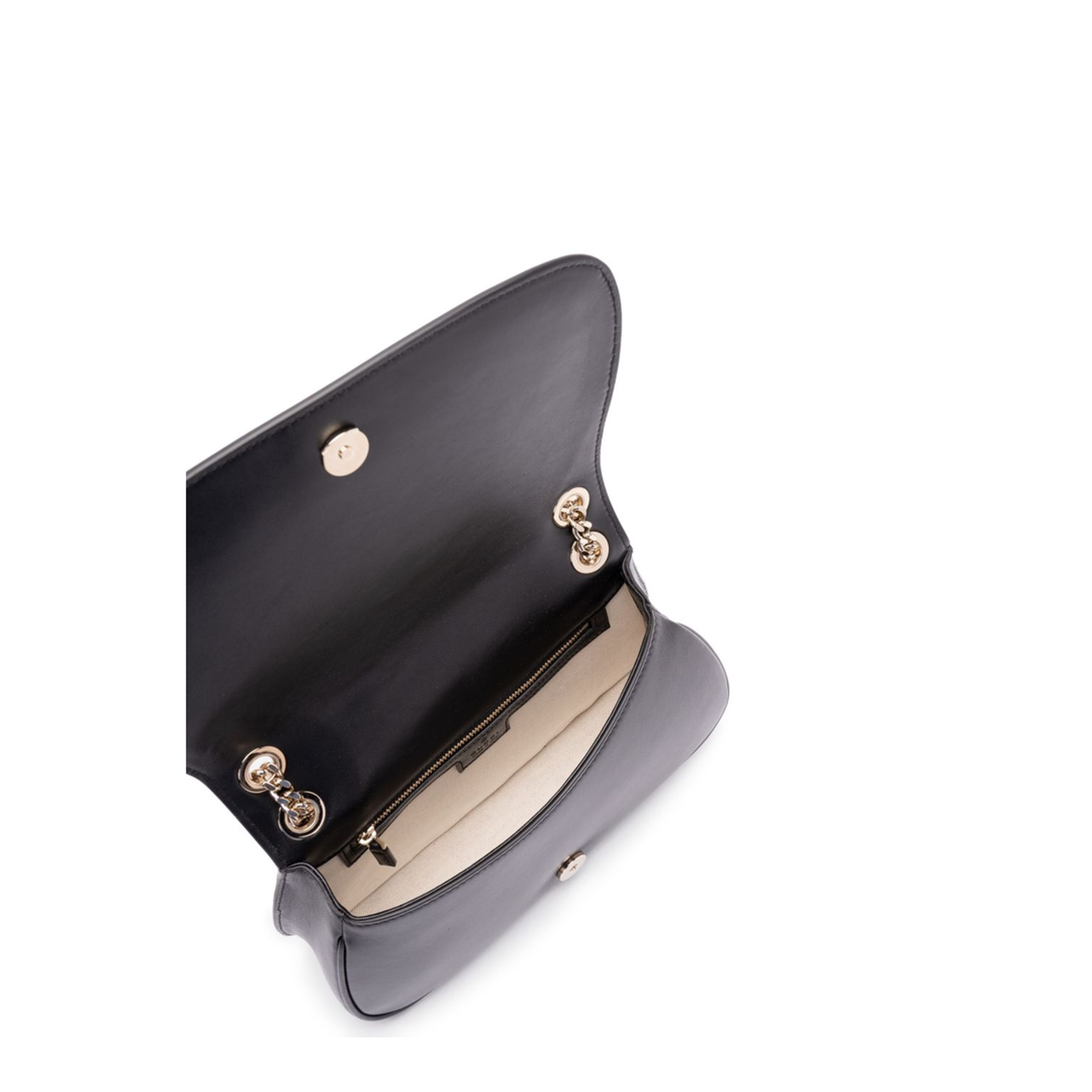 Blondie Medium Leather Shoulder Bag - Black - Image 6