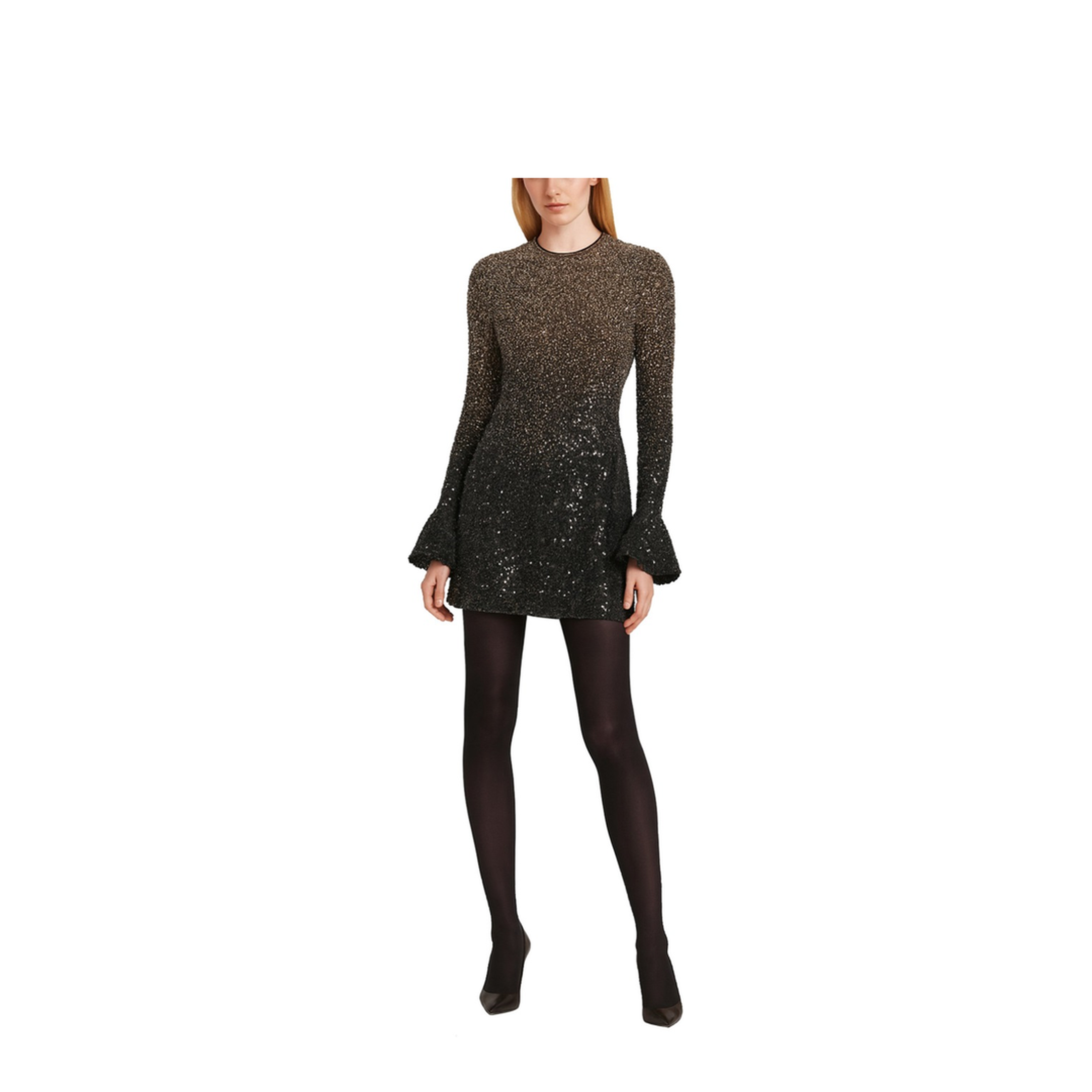 Mini Dress With Sequins - Image 2