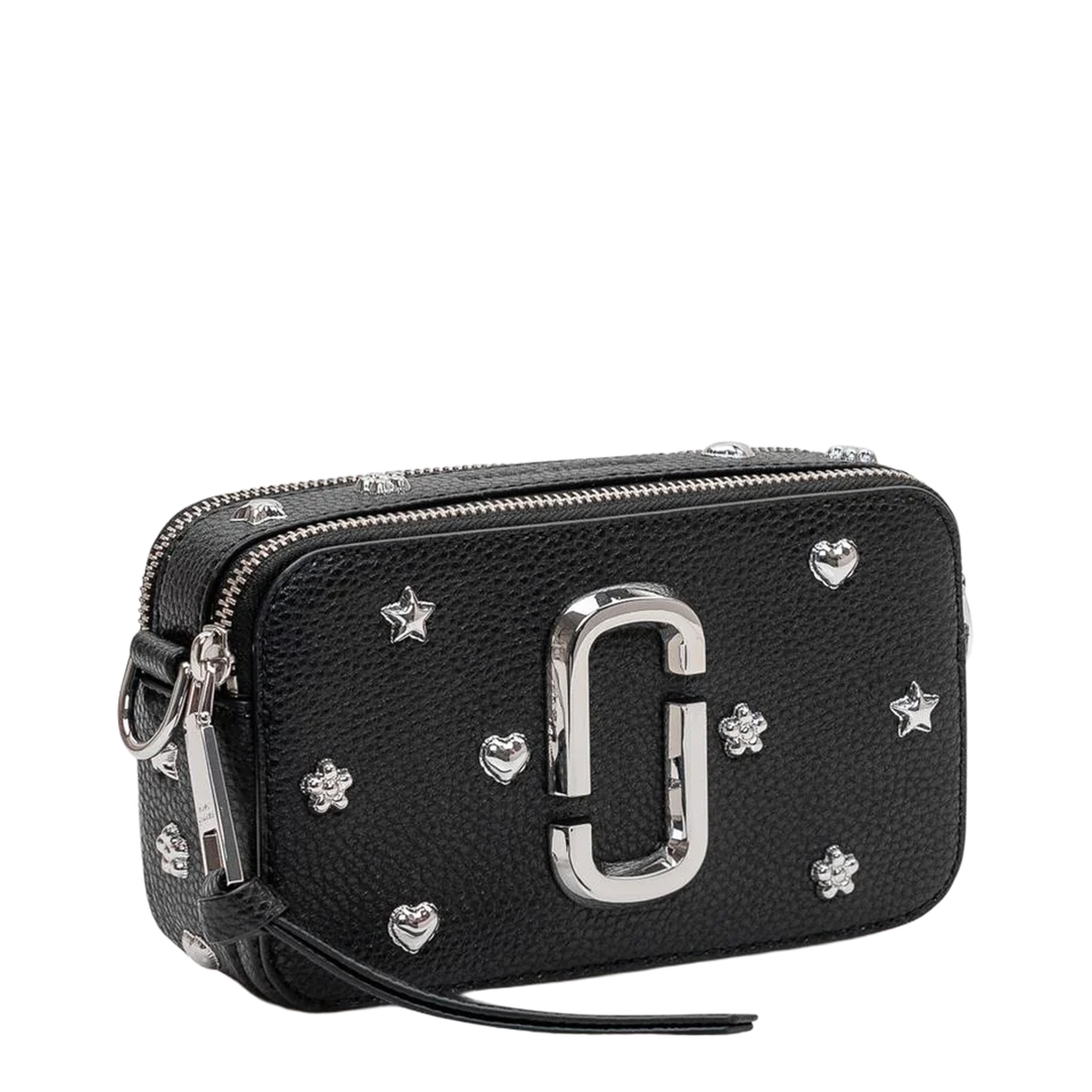 The Snapshot Mini Pebbled Leather Crossbody - Black Multi - Image 3