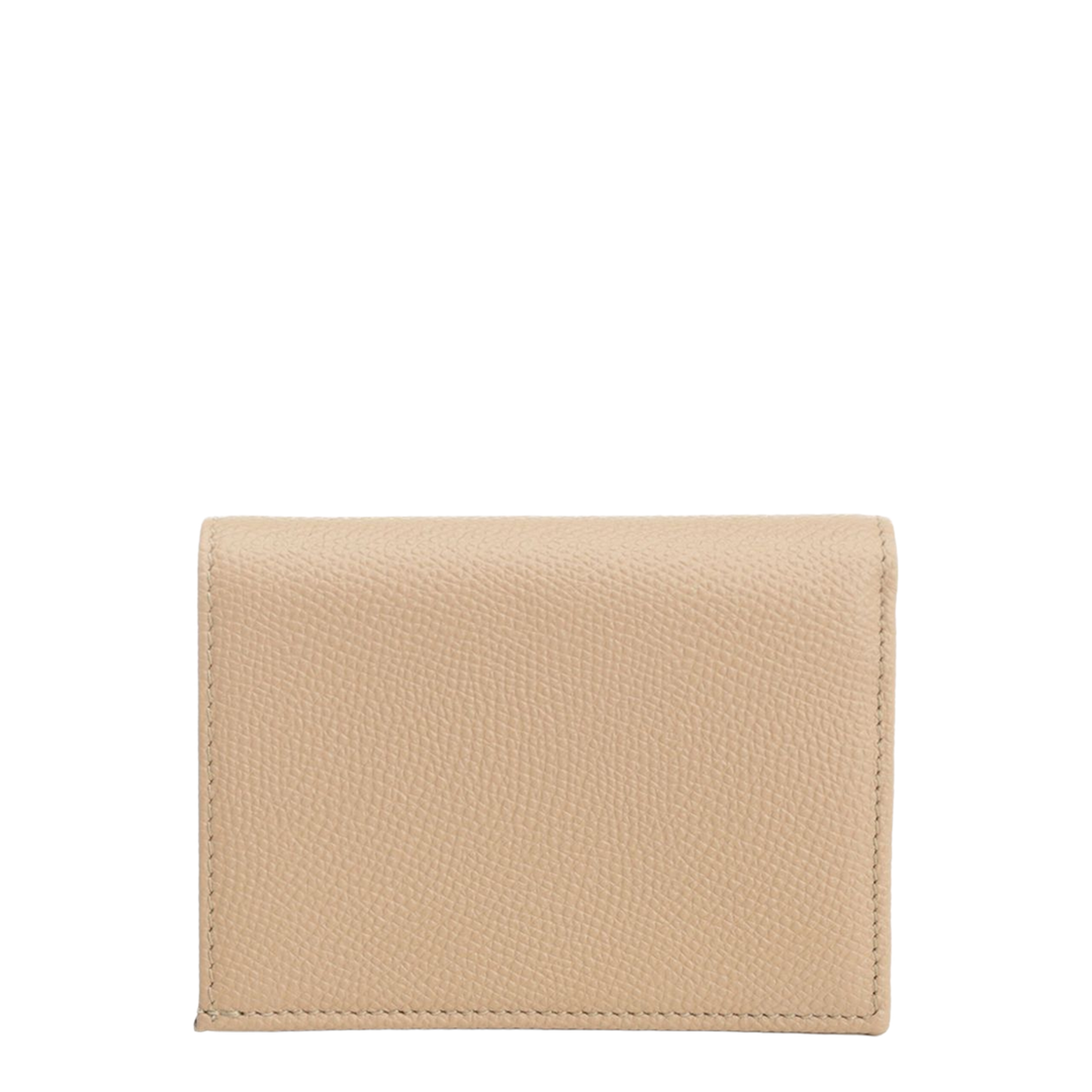 VLogo Signature Pebble-Grain Calfskin Wallet - Rose Sand - Image 3
