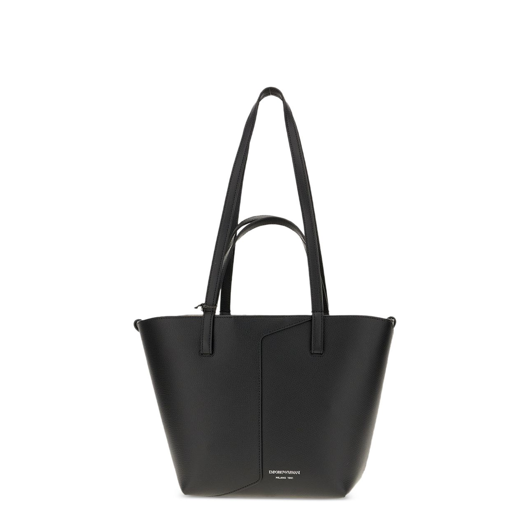 Leather Shopper Bag - Black - Image 2