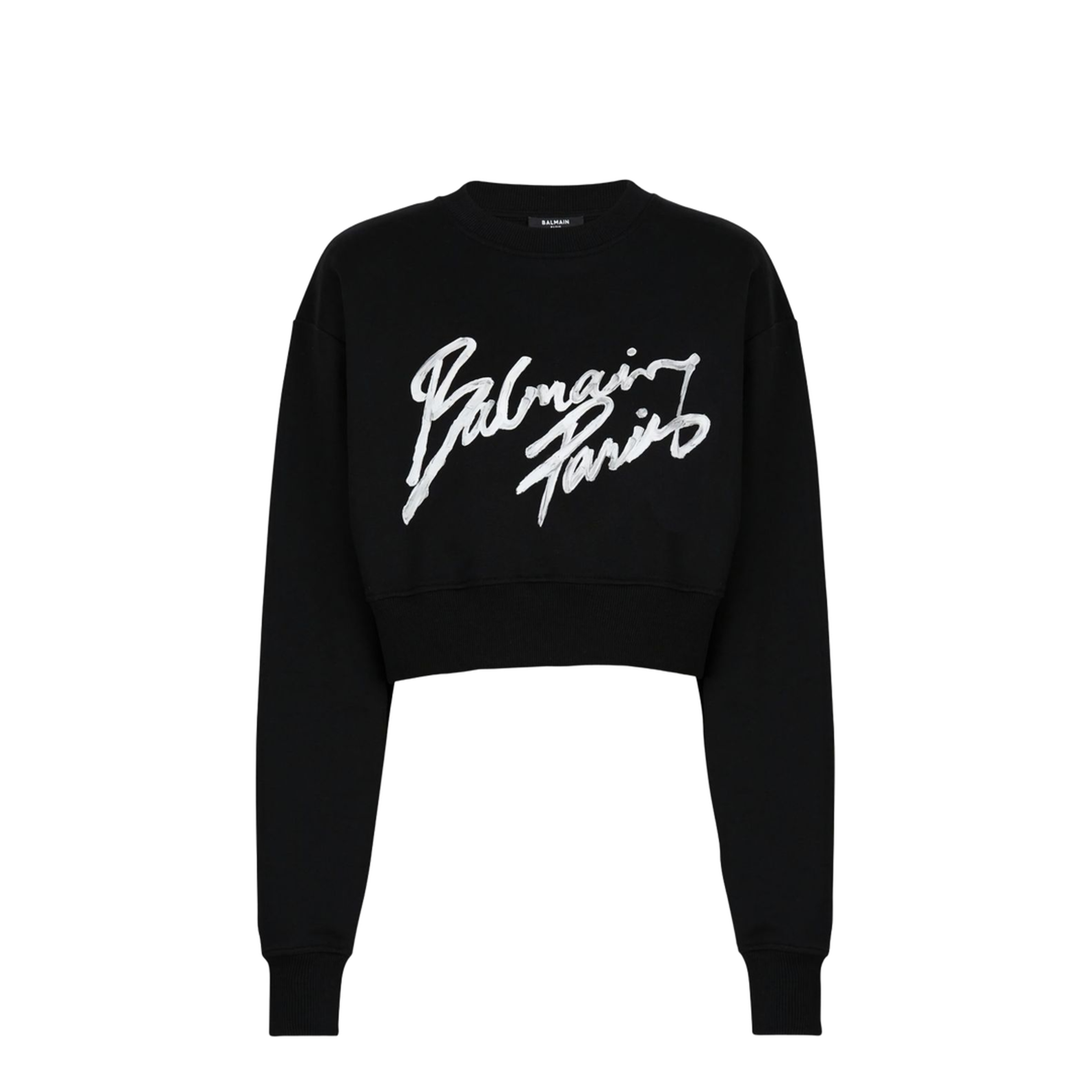 Cropped Roundneck Sweater - Image 1