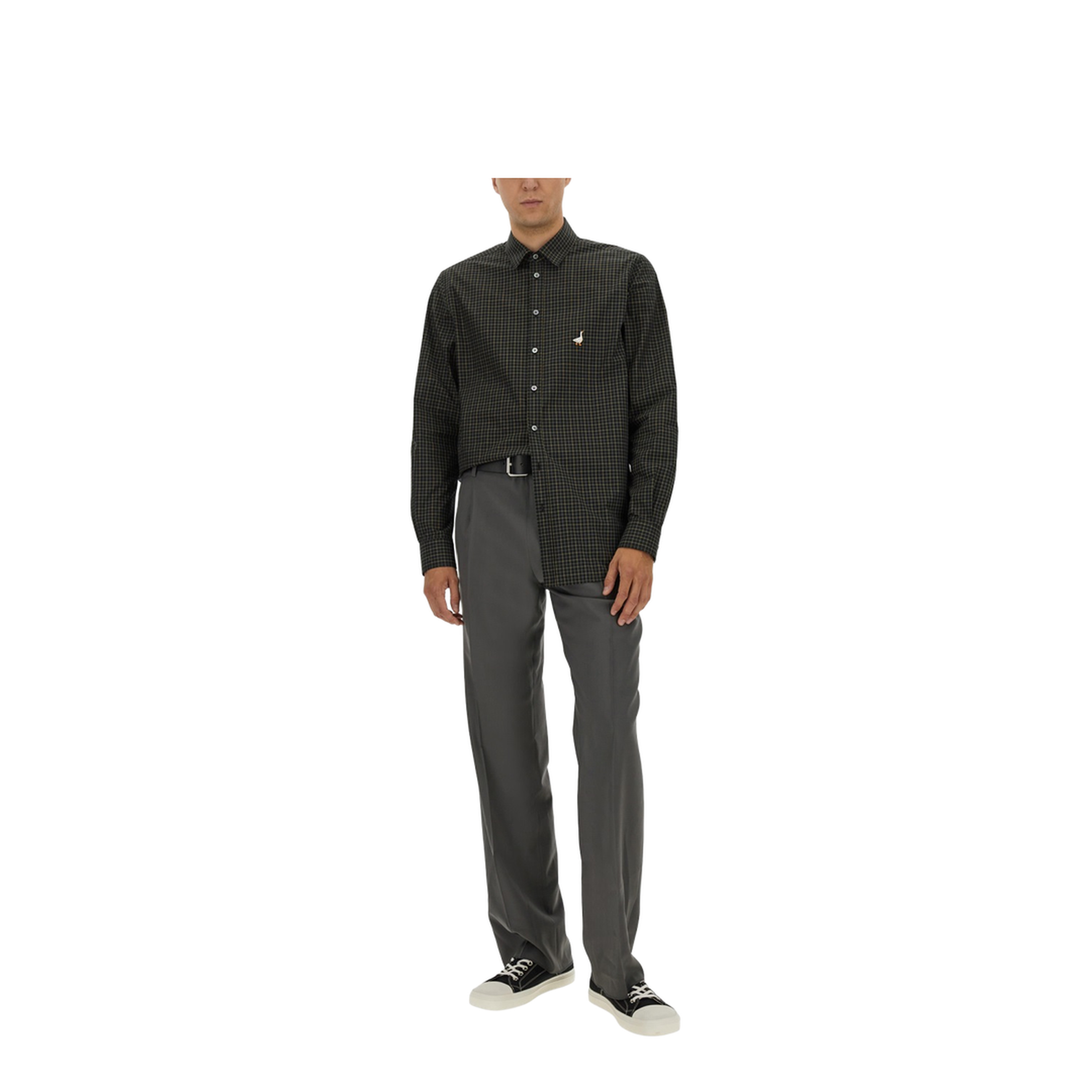 Shirt with Goose Embroidery - Image 2