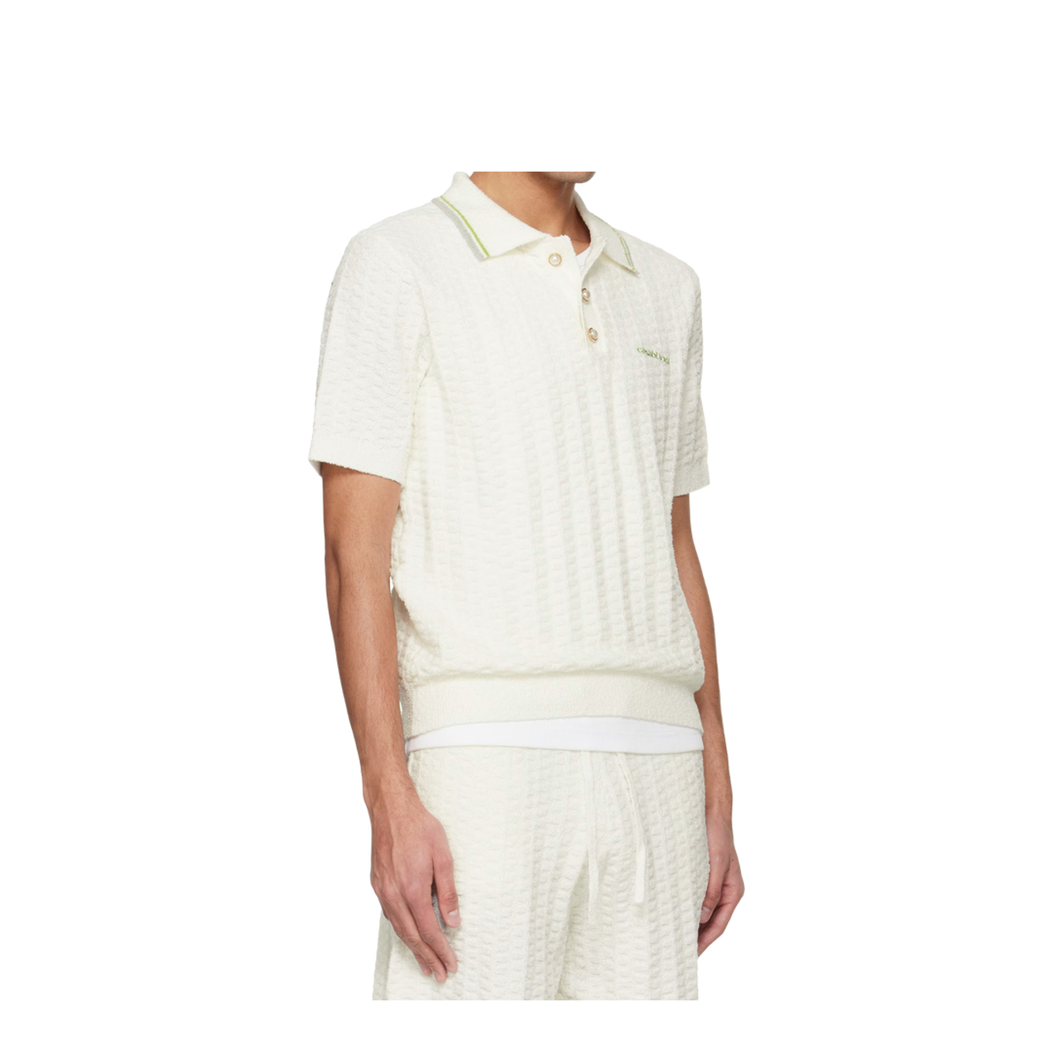 Tennis Bouclé Polo Shirt - Image 2