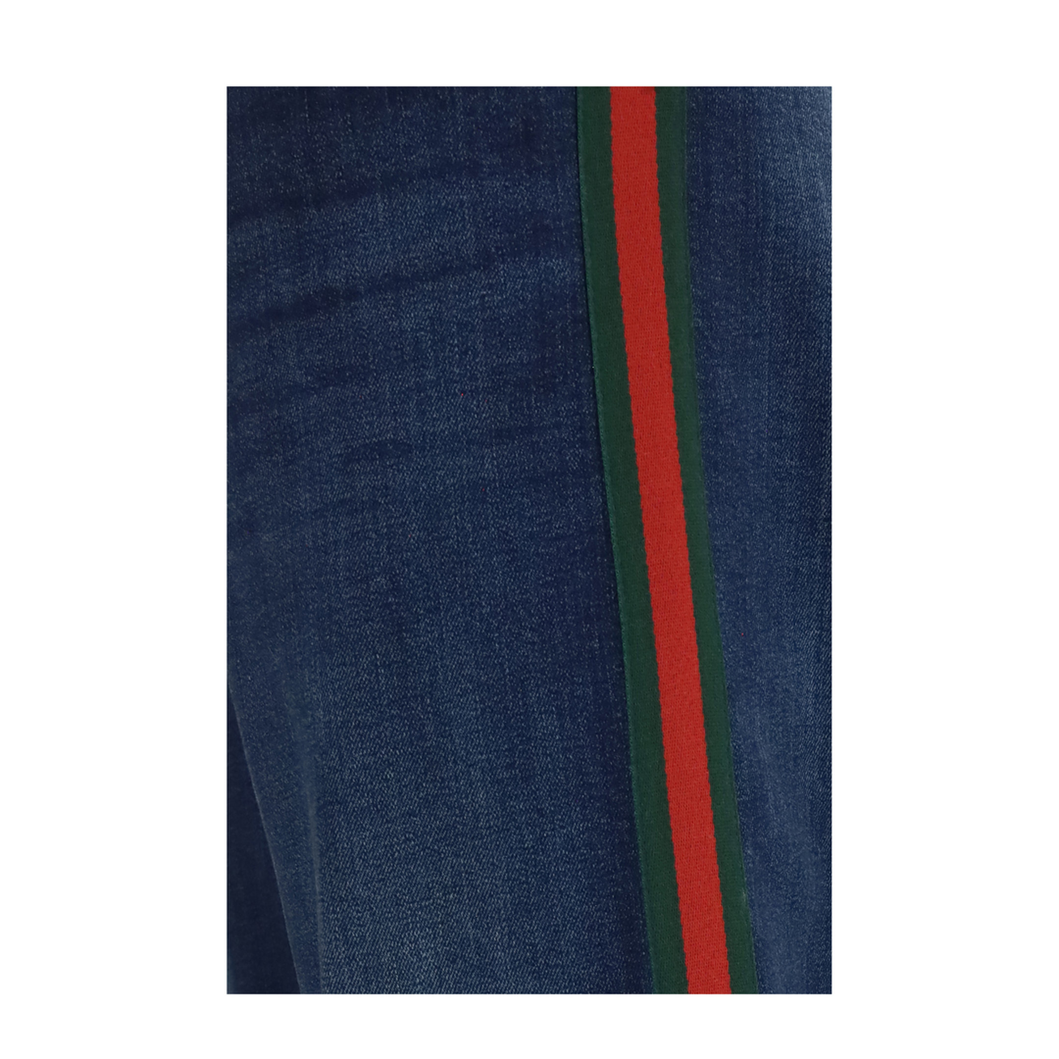 Cotton Jeans with Web Stripe - Image 3