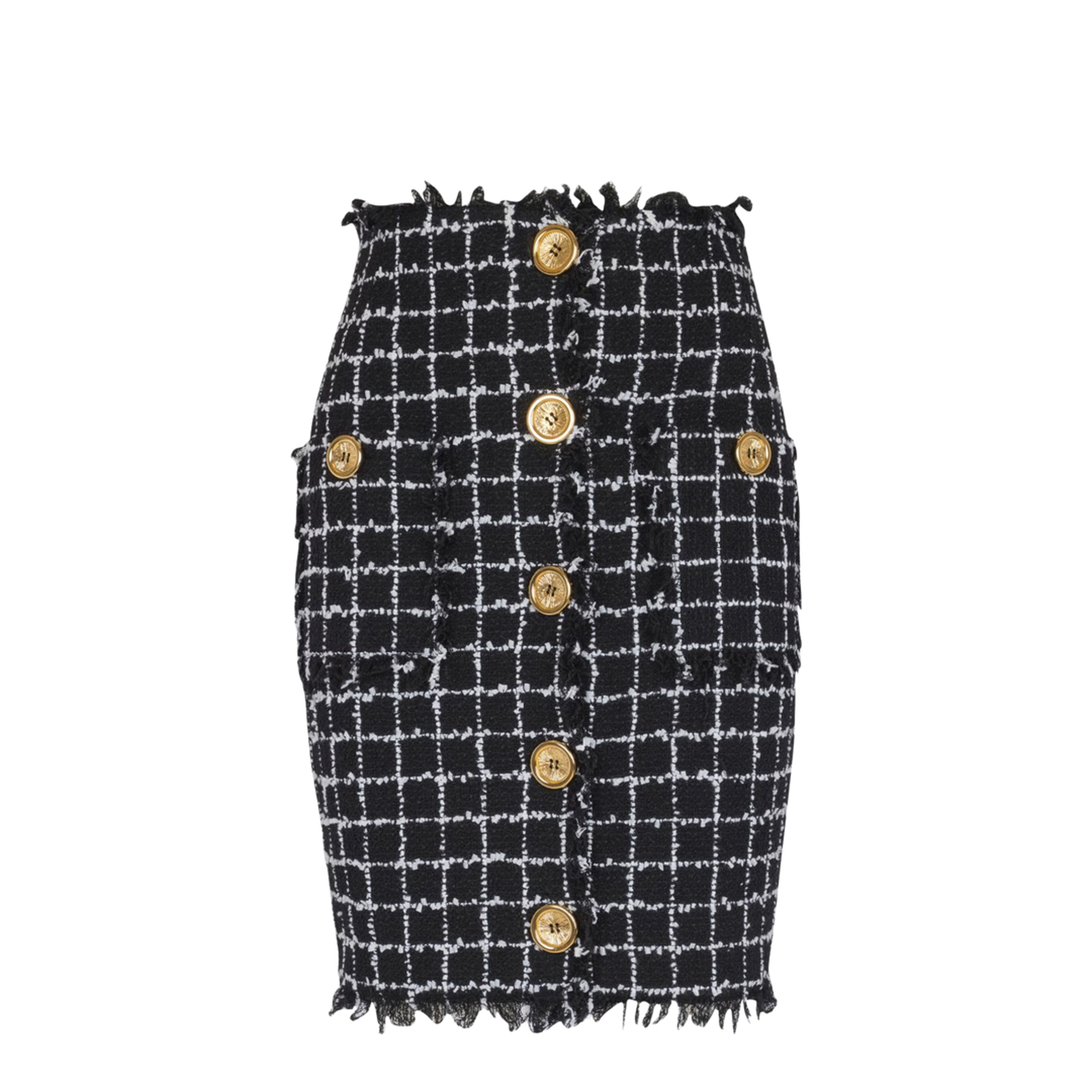 Women's Skirt Grid Pattern - Image 1