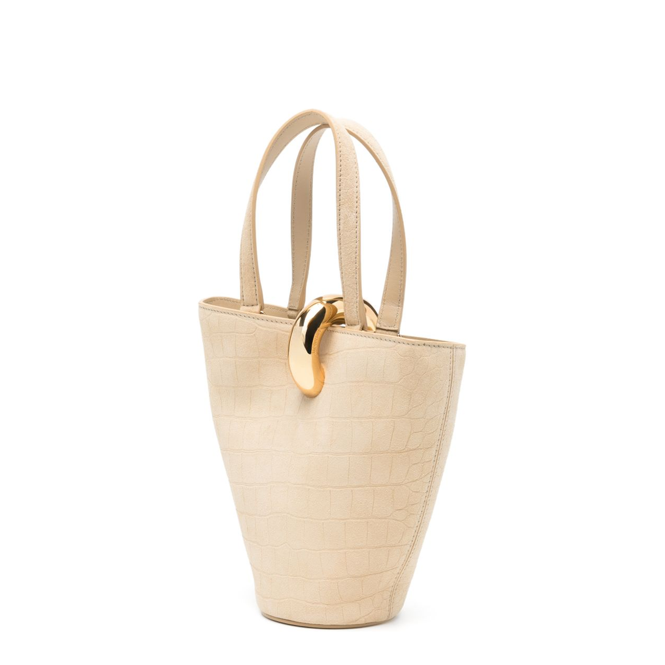Le Petit Bambola Calfskin Bucket Bag - Light Beige - Image 5