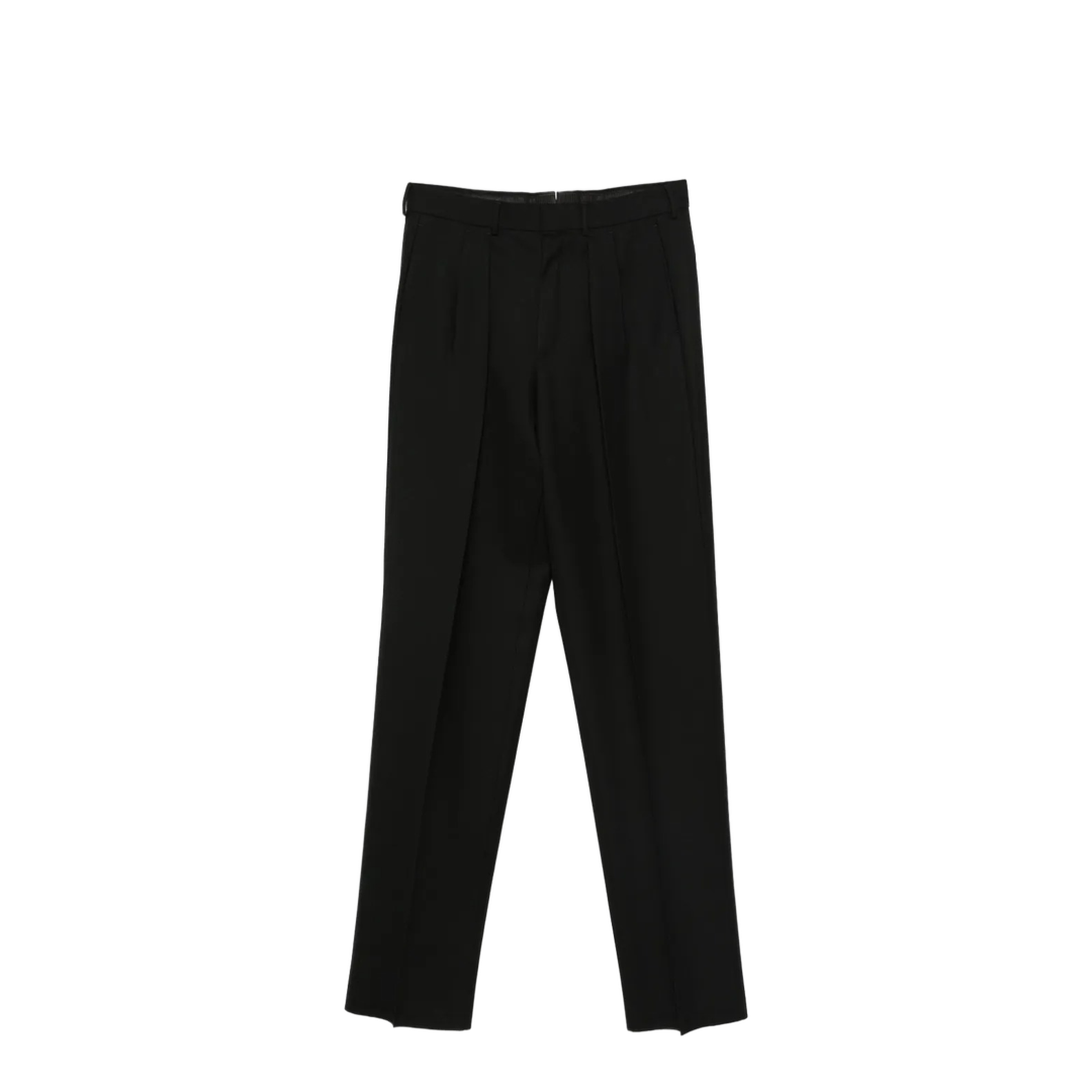 High Twist Wool Pleated Trousers - Image 1