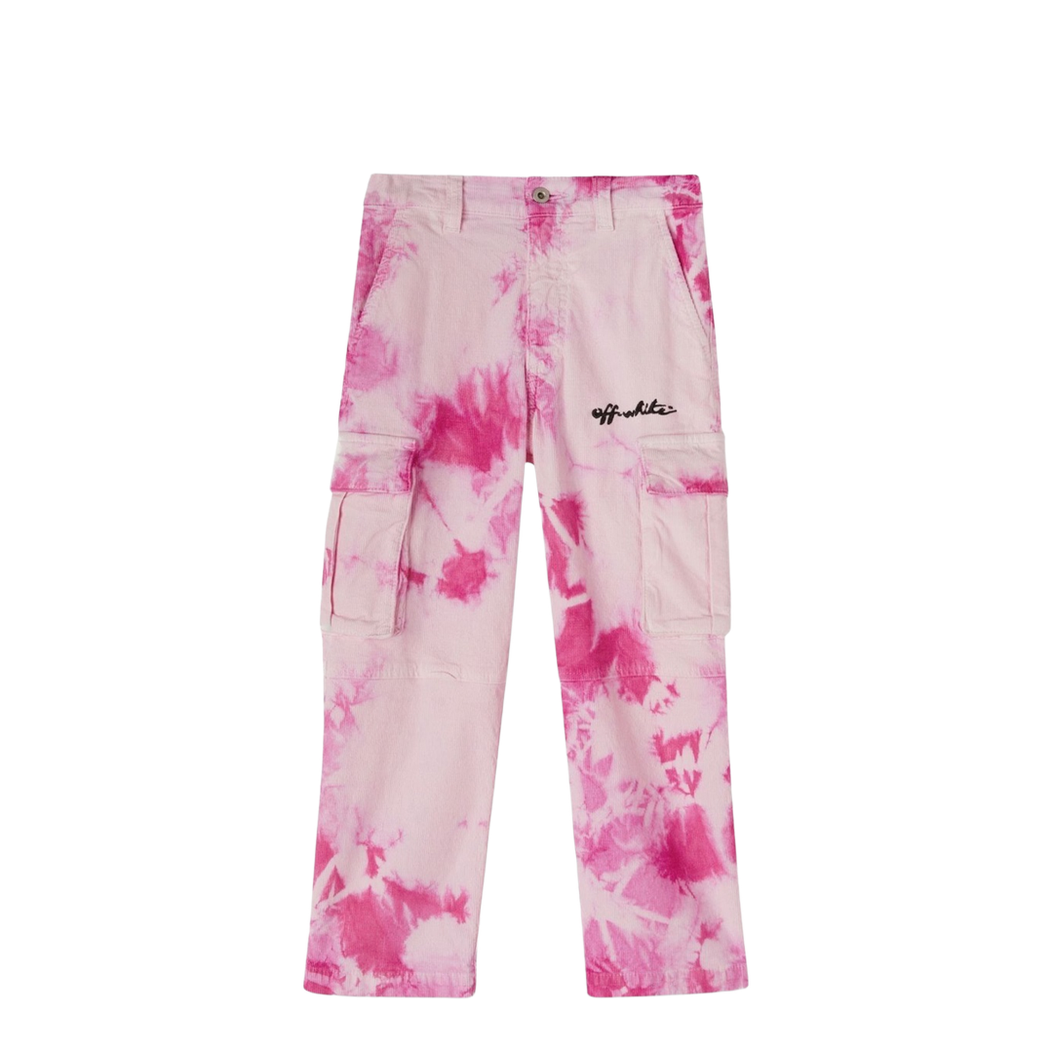 Velvet Tie Dye Cargo Pants - Image 1