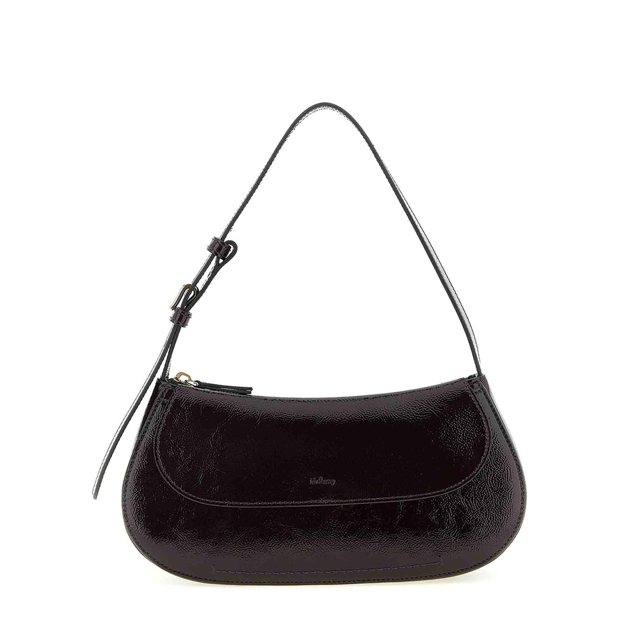 Clovelly Leather Shoulder Bag - Purple - Image 5