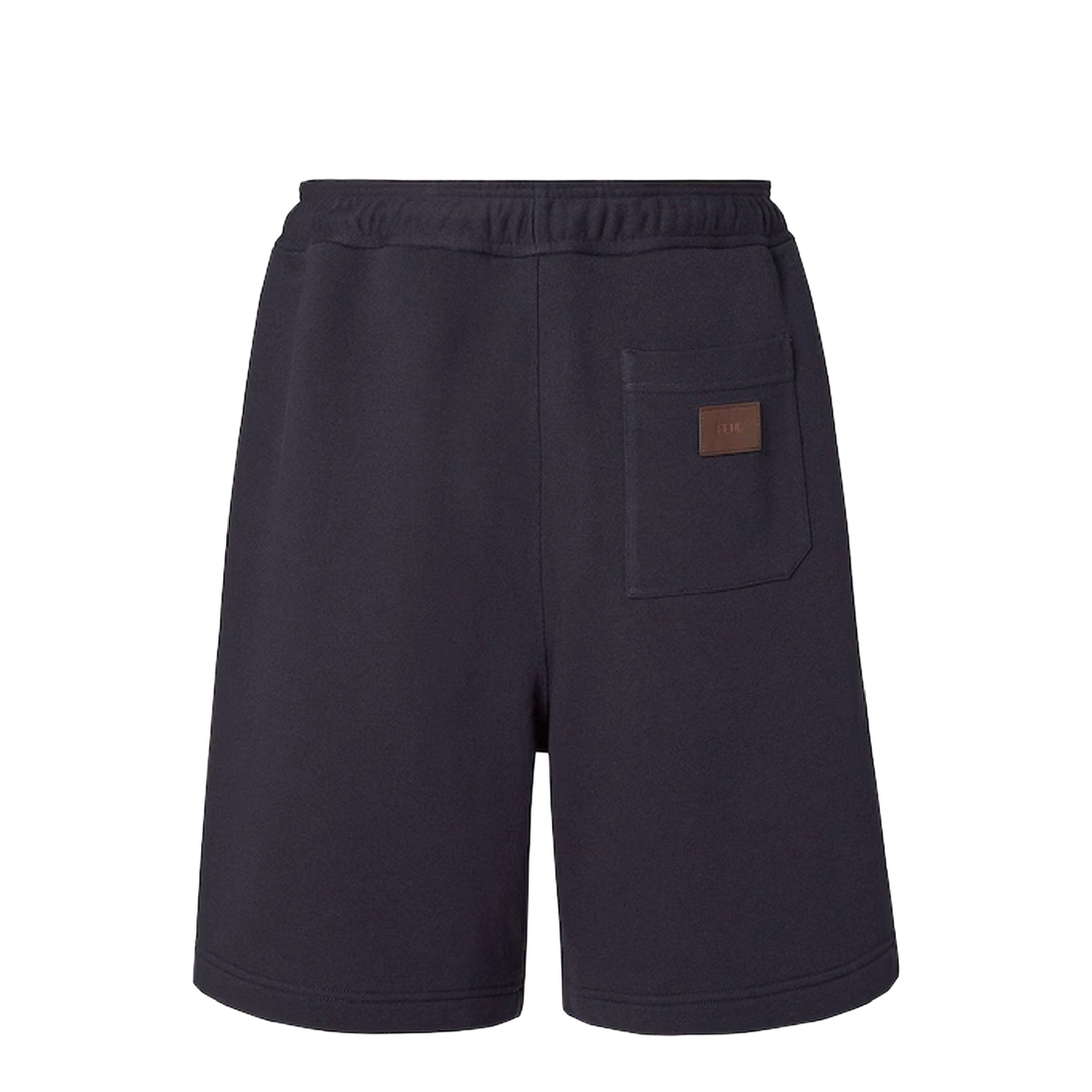 Navy Blue Cotton Bermuda Shorts - Image 2