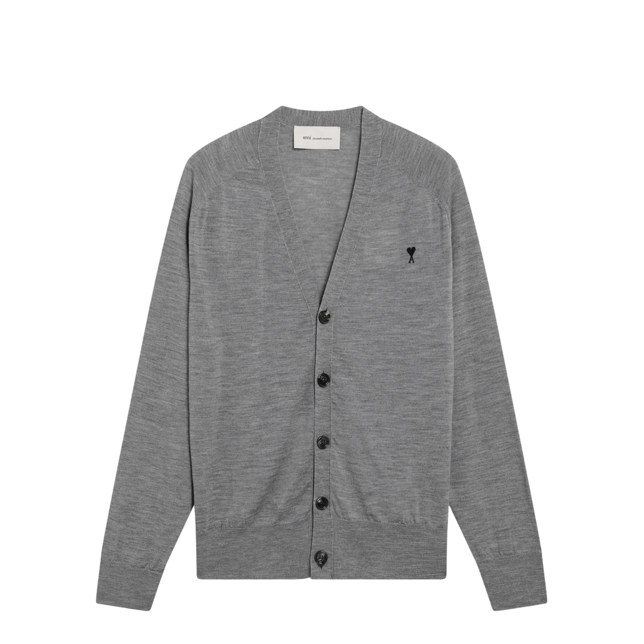 Grey De Coeur Cardigan in Wool - Image 1