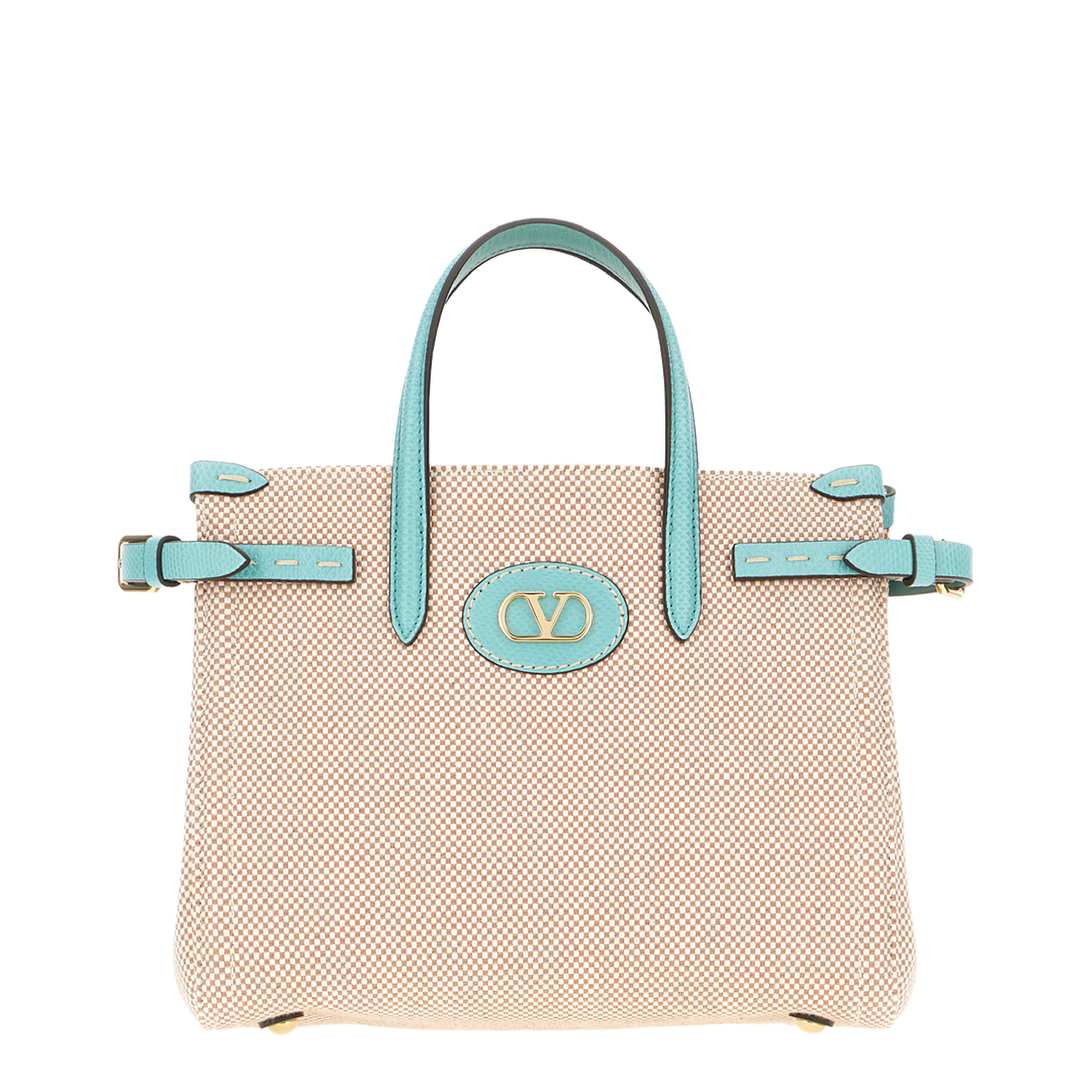 Two-Tone Canvas Antibes Handbag - Image 5