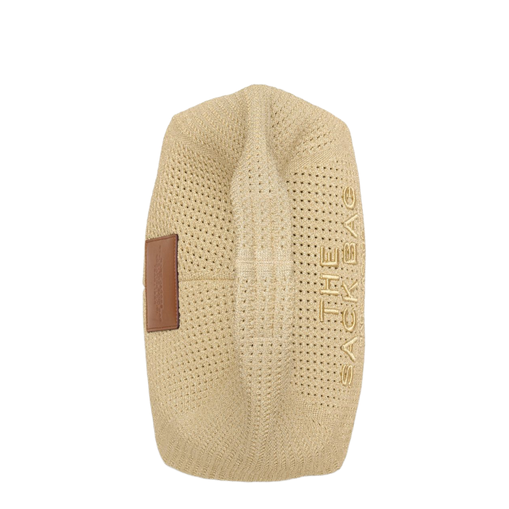 The Sack Lurex Crochet Shoulder Bag - Champagne - Image 2