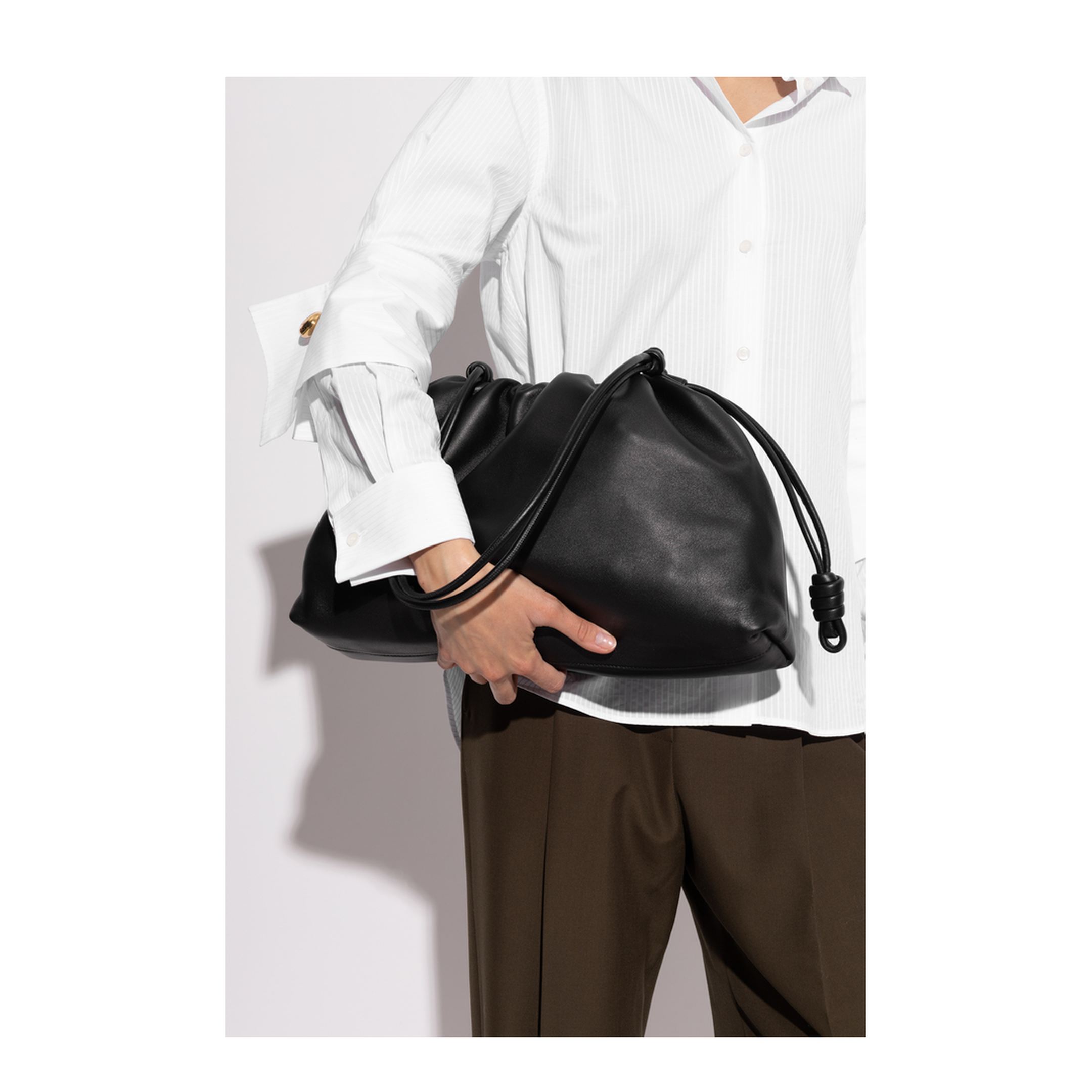 Flamenco Large Calfskin Purse - Black - Image 2