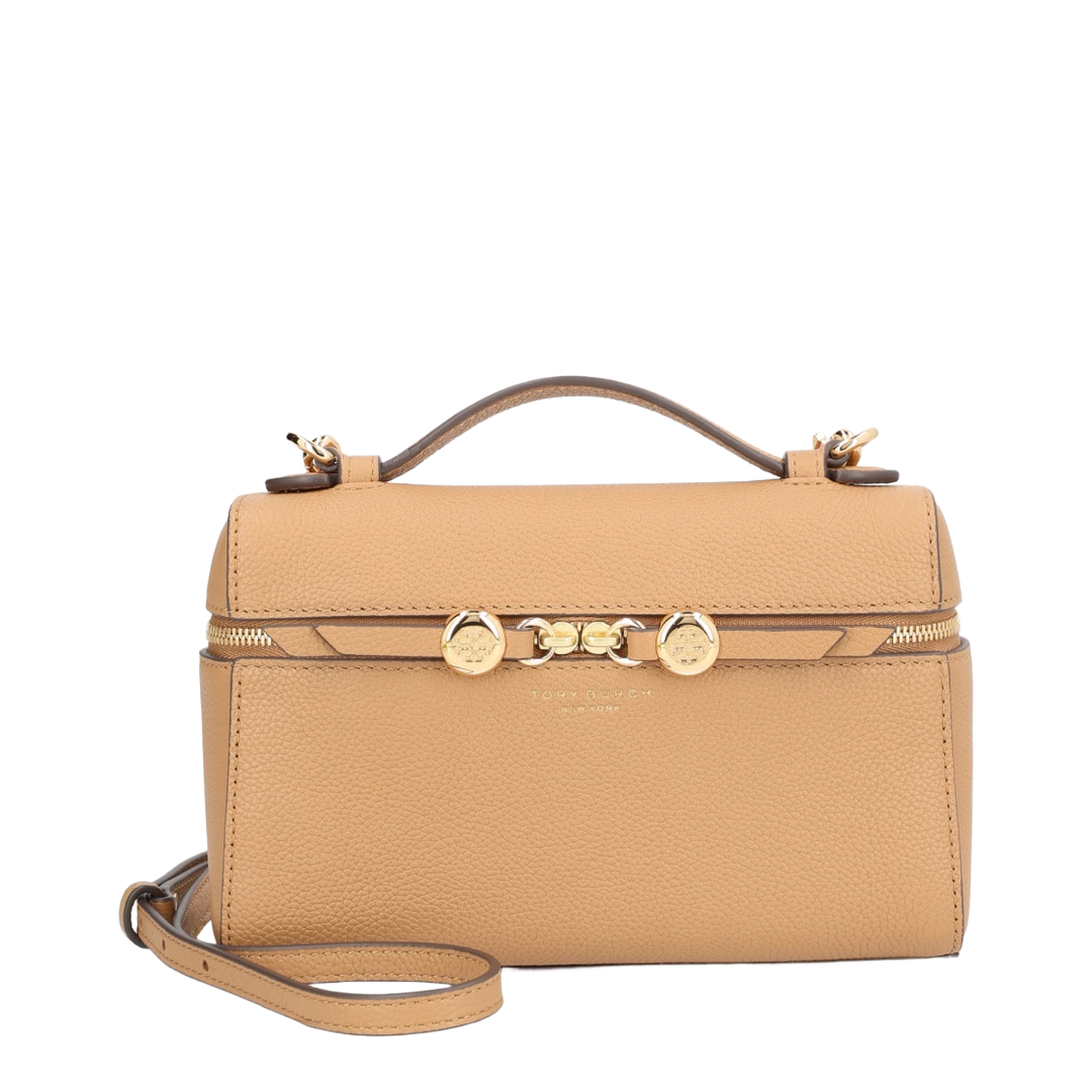 Romy Slim Mini Bag With Beige Leather Top - Image 1