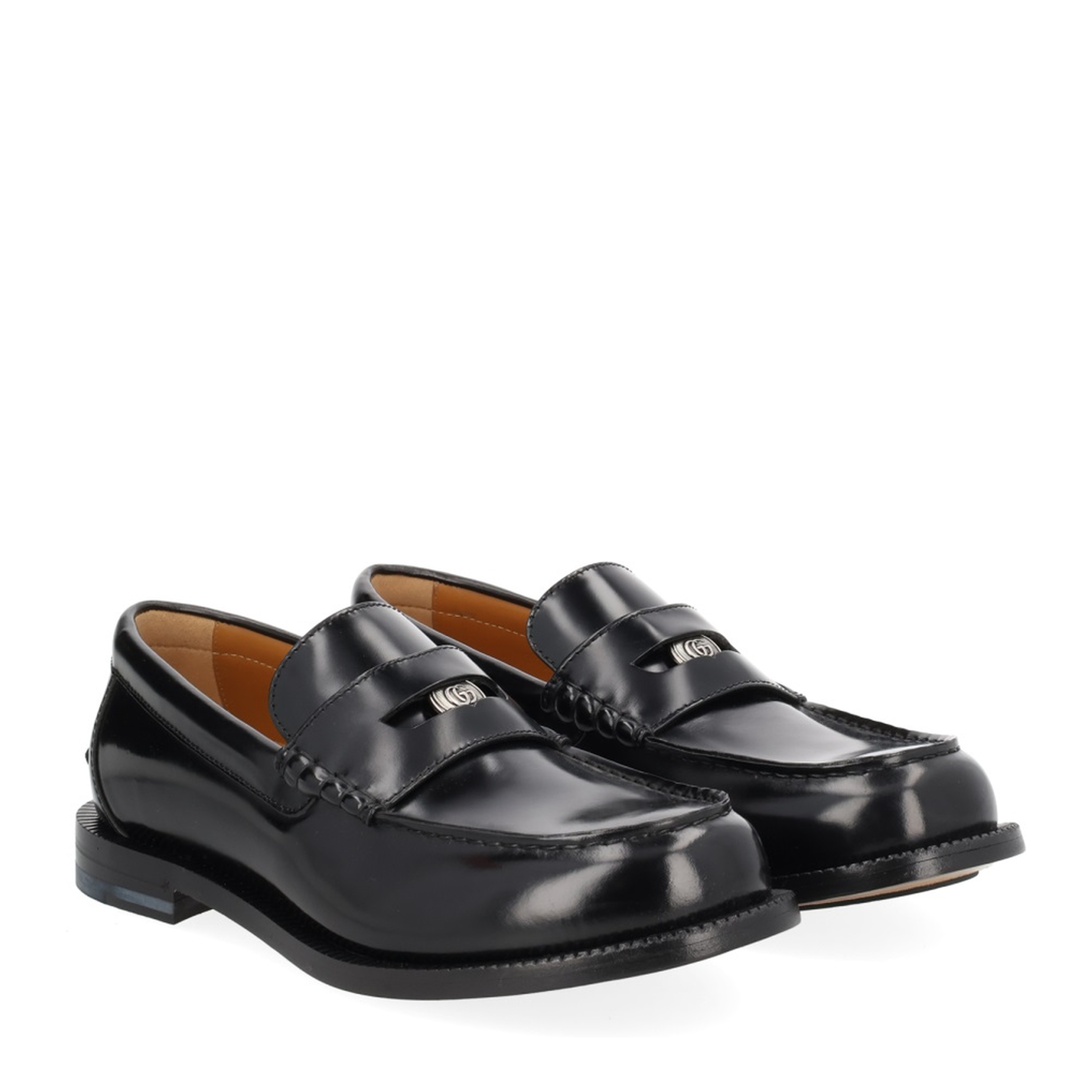 Black Loafer with Removable Detail - Image 2