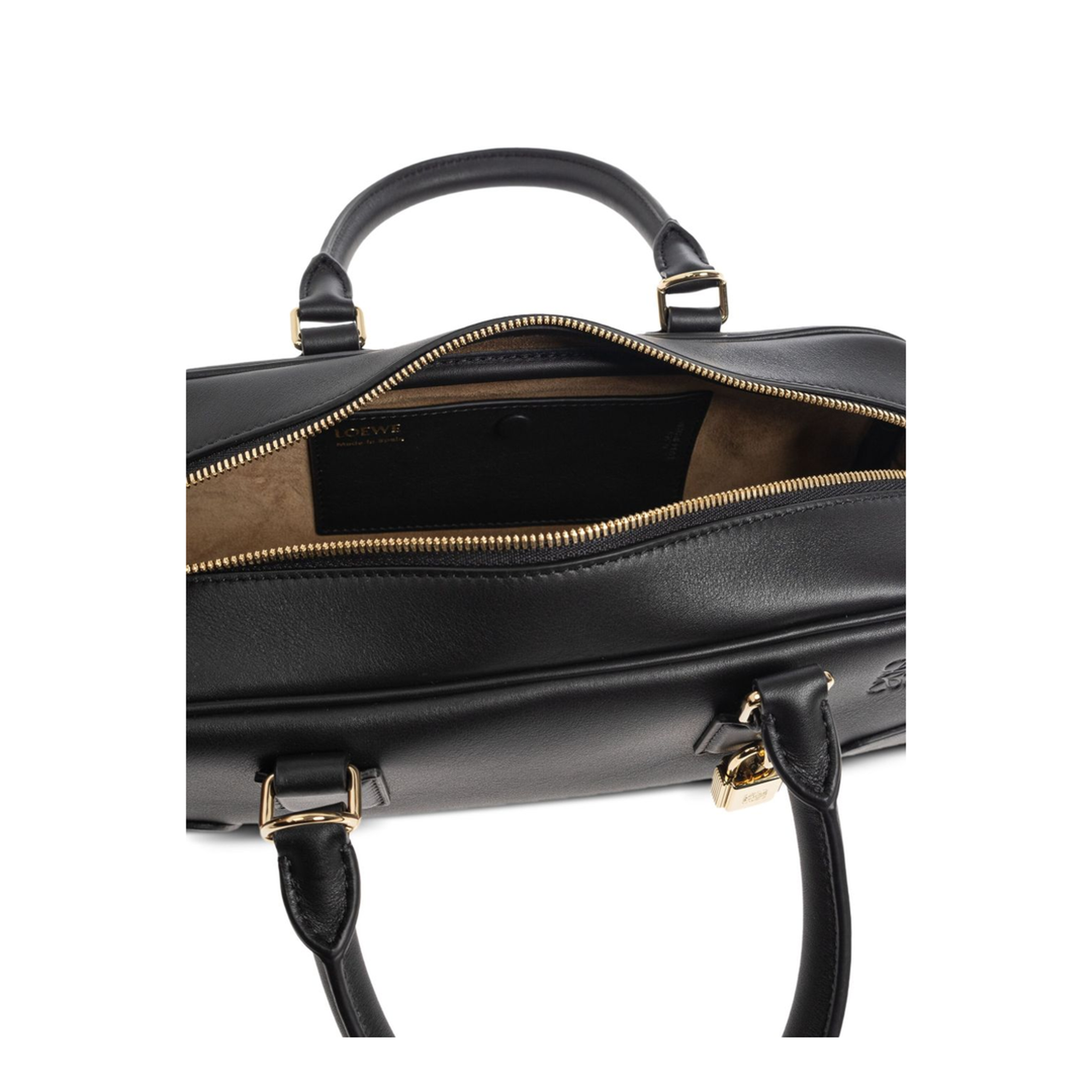 Amazona Cropped Calfskin Handbag - Black - Image 4