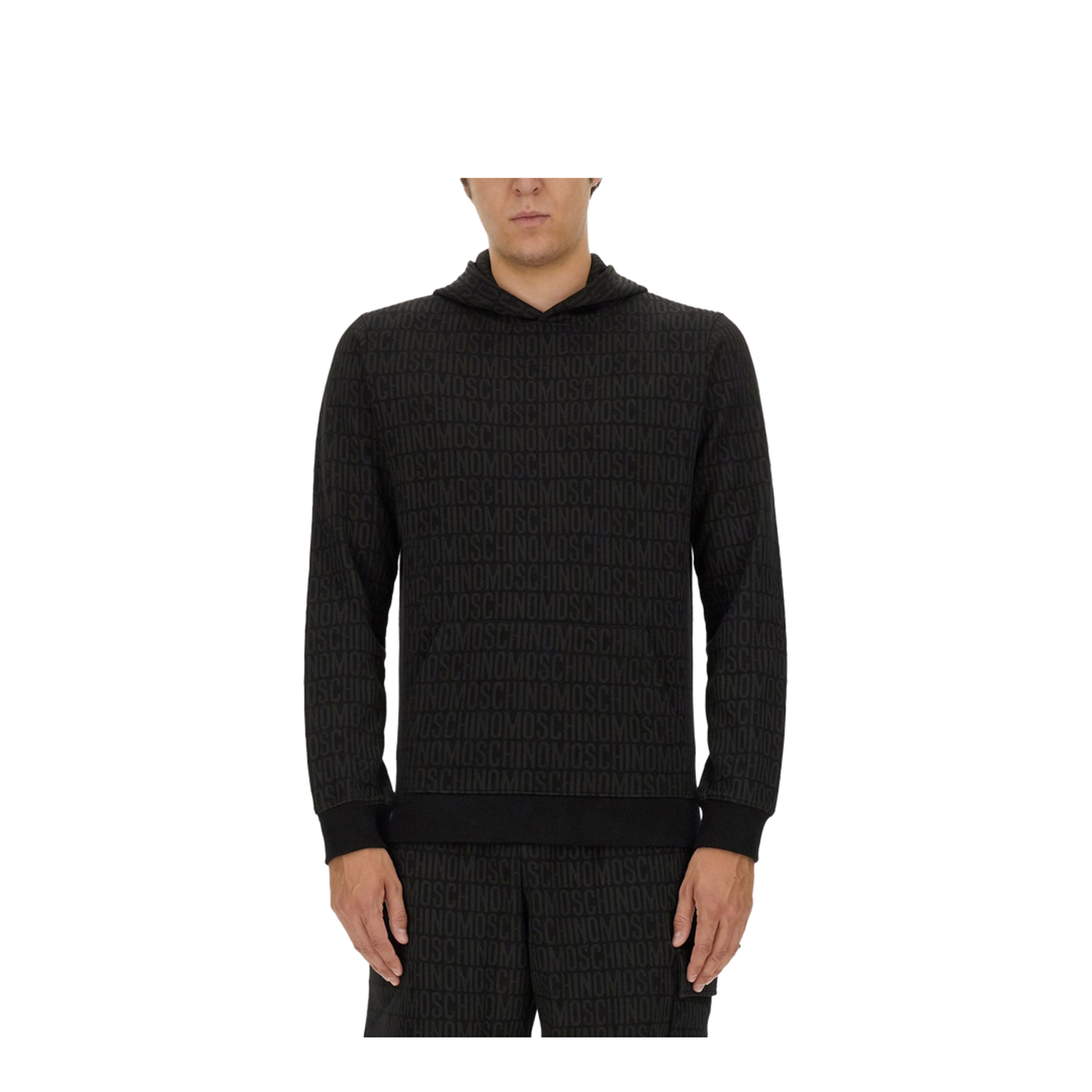 Sweatshirt with All Over Logo - Image 1