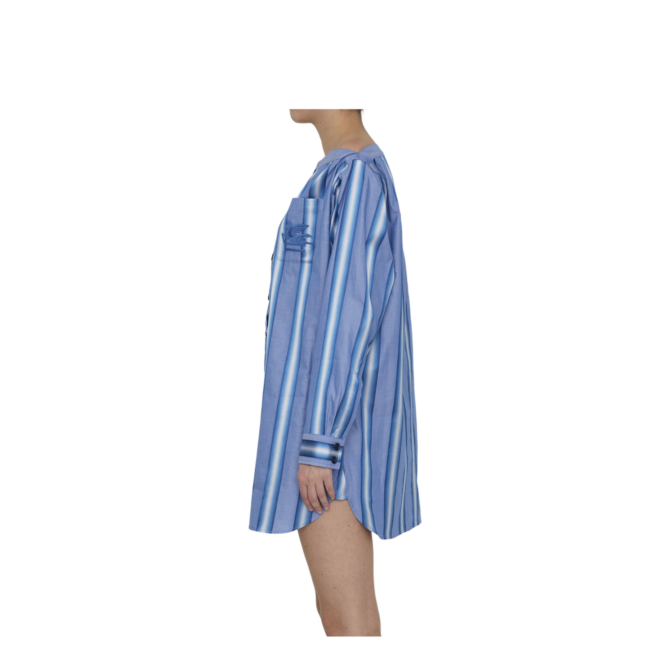 Striped Shirt Dress - Image 3