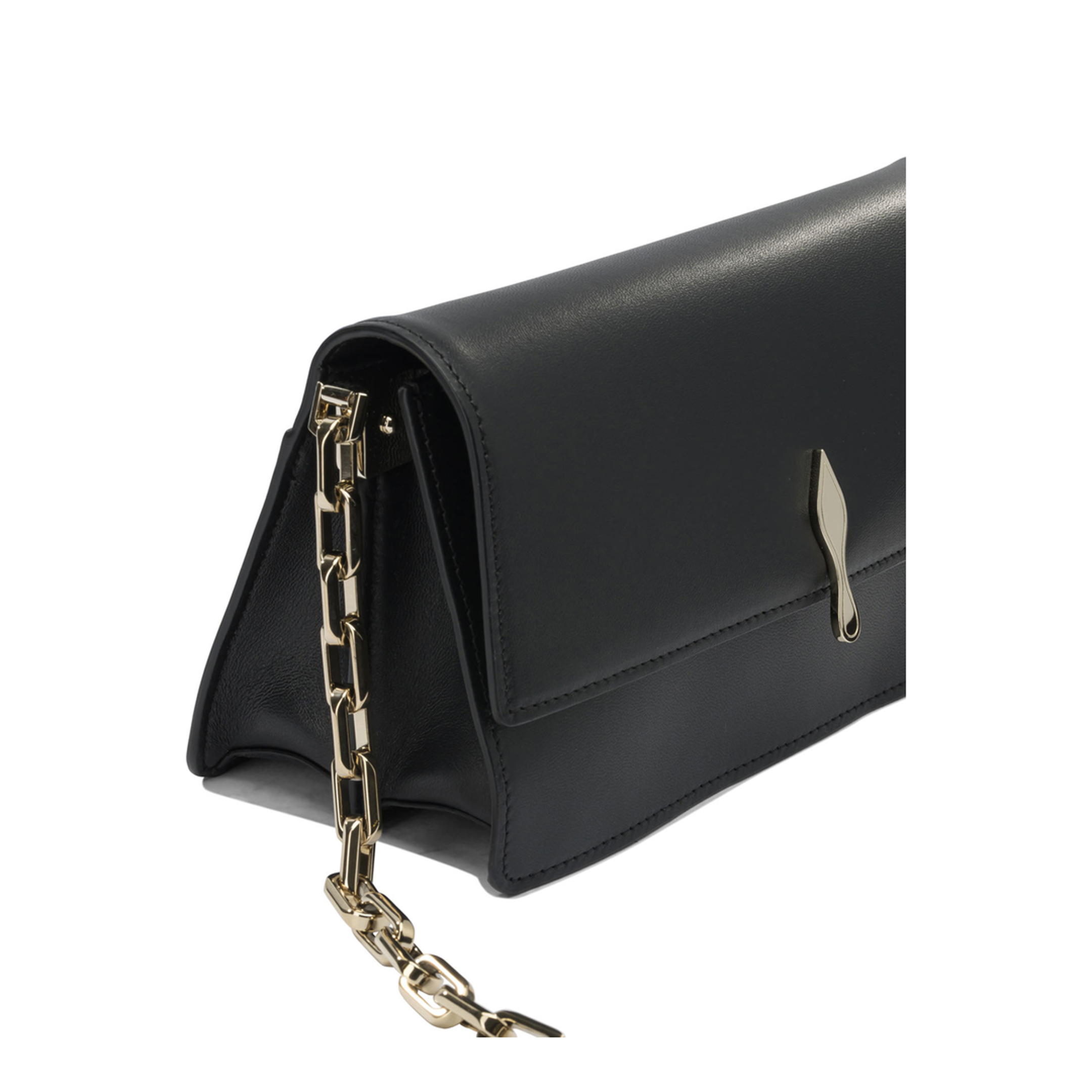 Bettina Crossbody Bag - Lamb Nappa Leather - Black - Image 4