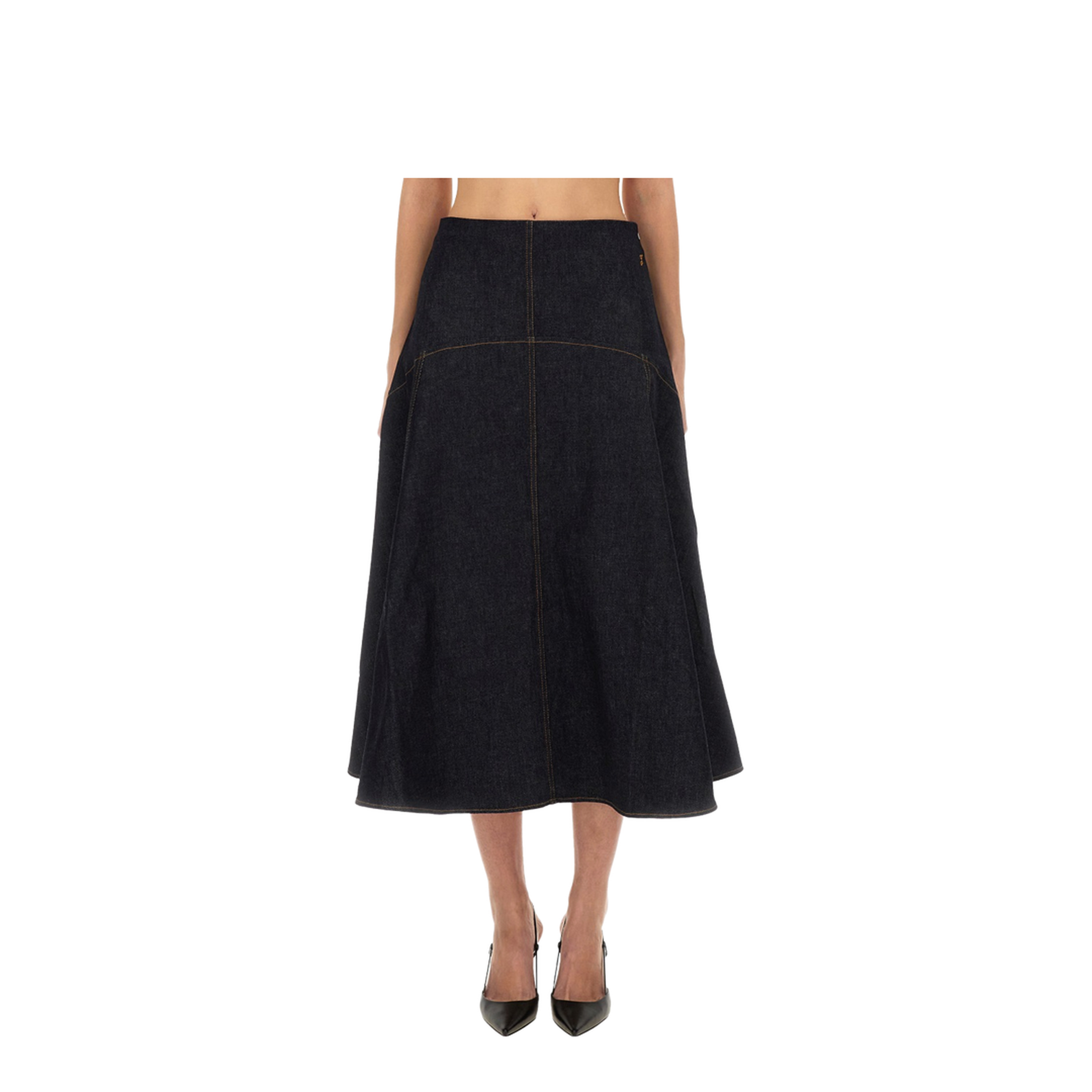 "DE-NÎMES TRIANGLE" DENIM SKIRT - Image 1