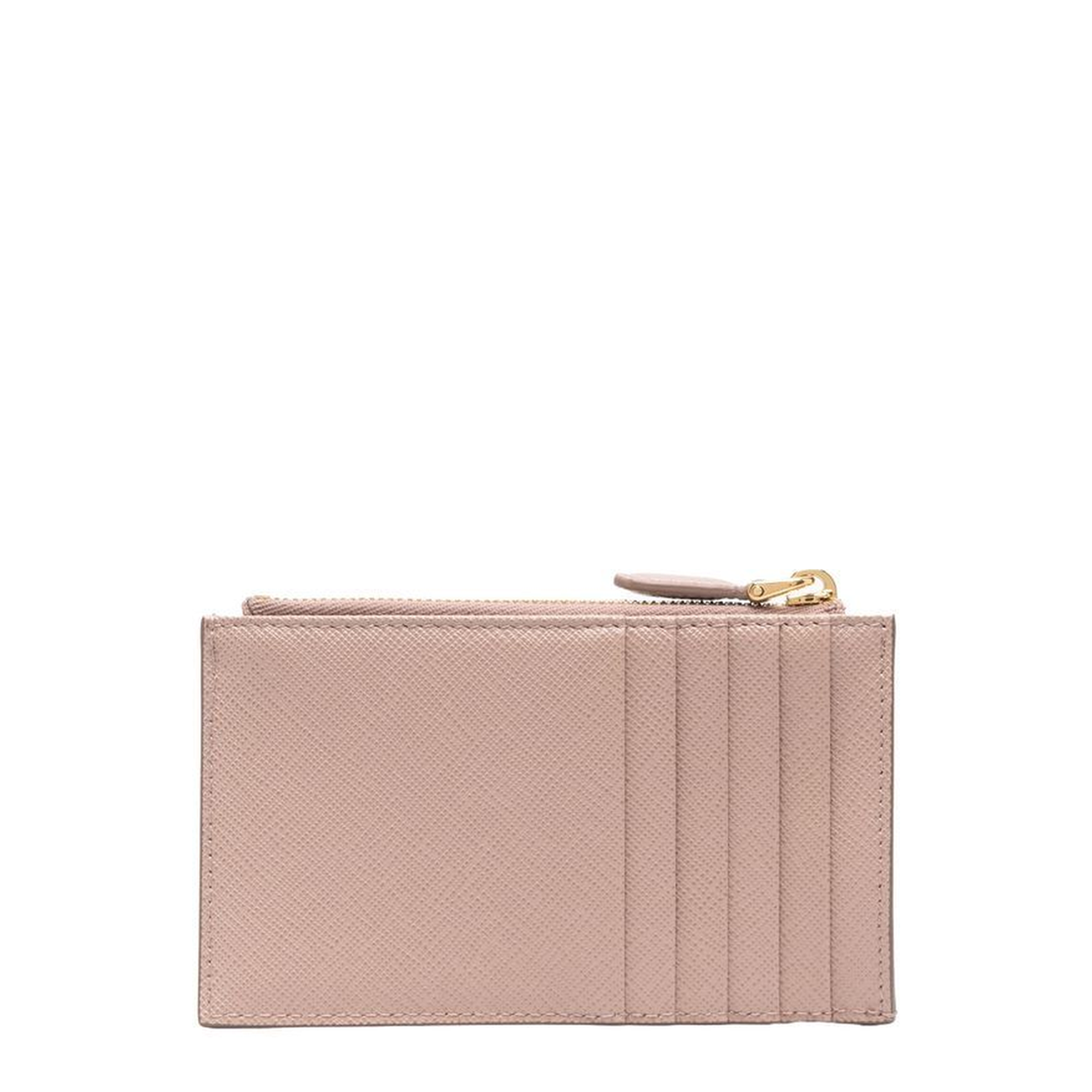 Saffiano Leather Card Holder - Cipria - Image 2