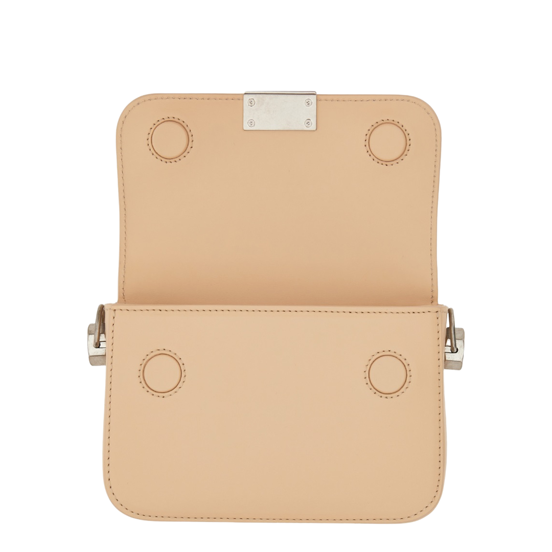 Binder Plain Small Leather Handbag Light Pink - Image 4