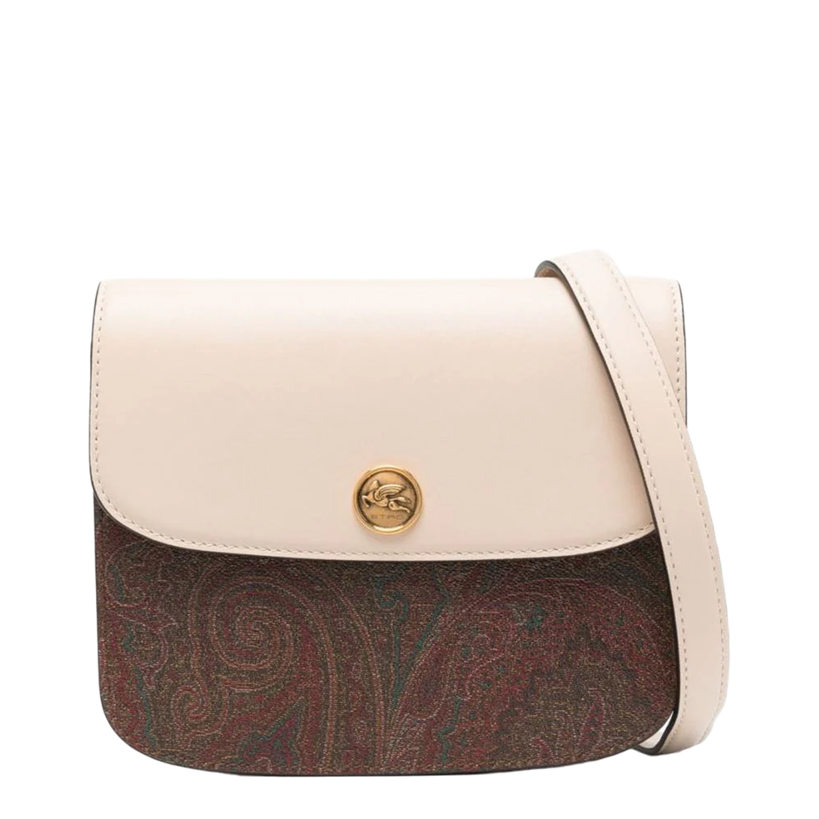 Shoulder Bag with Paisley Print Panels - Image 1