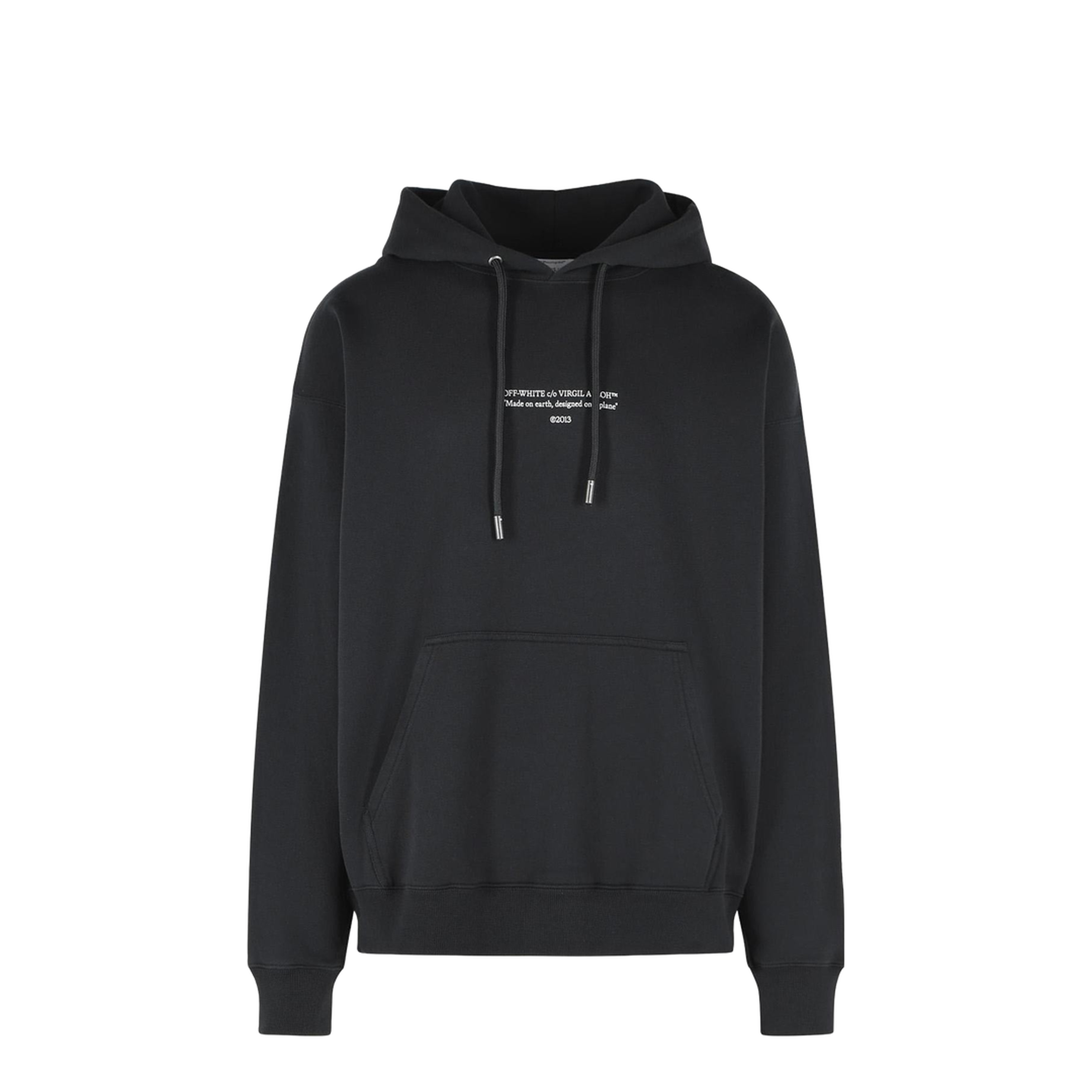 Statement Black Cotton Sweatshirt - Image 1