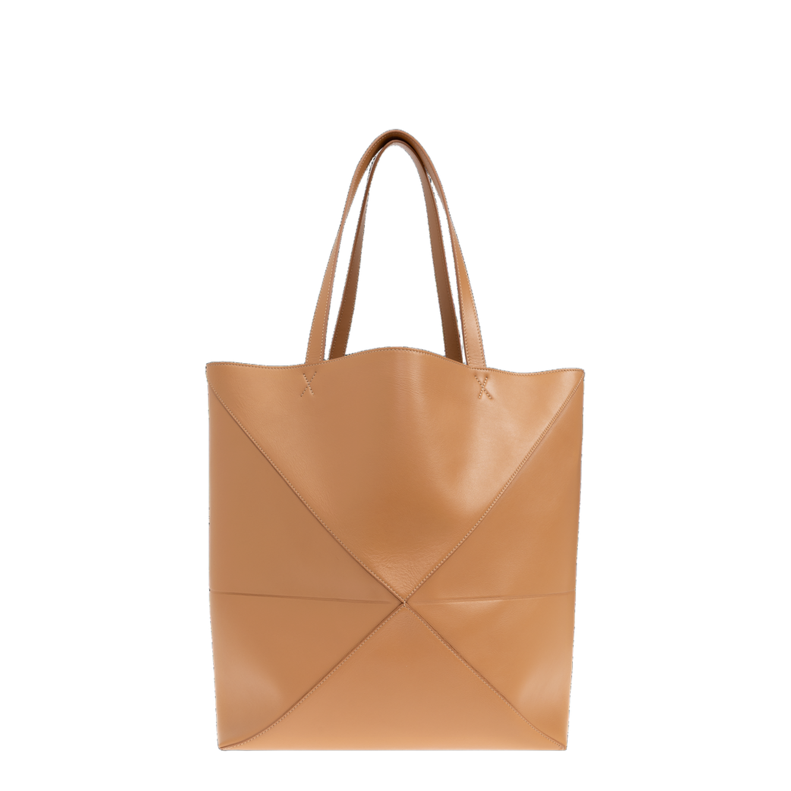 Puzzle Fold XL Tote Bag Leather Brown - Image 3