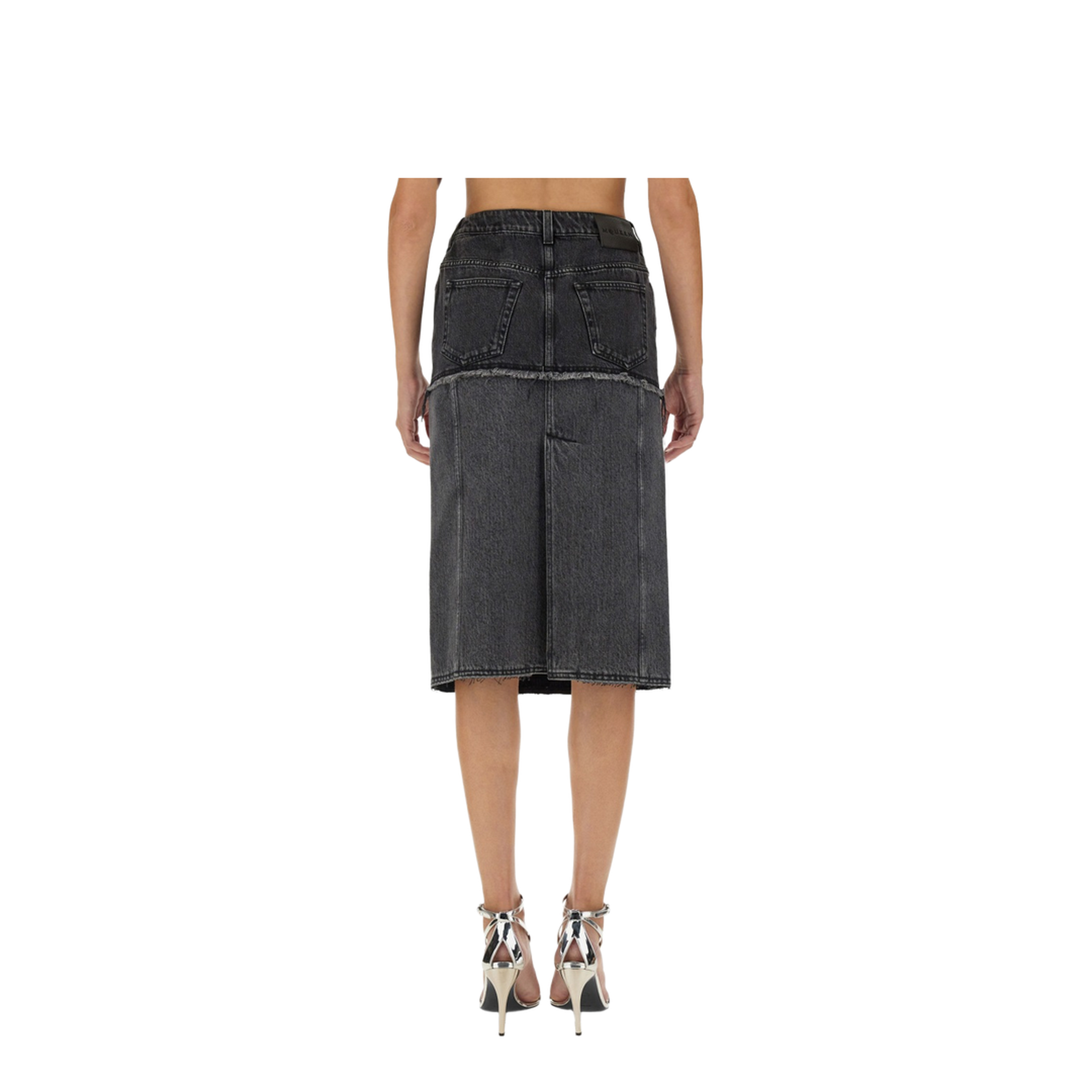 Black Denim Skirt - Image 3