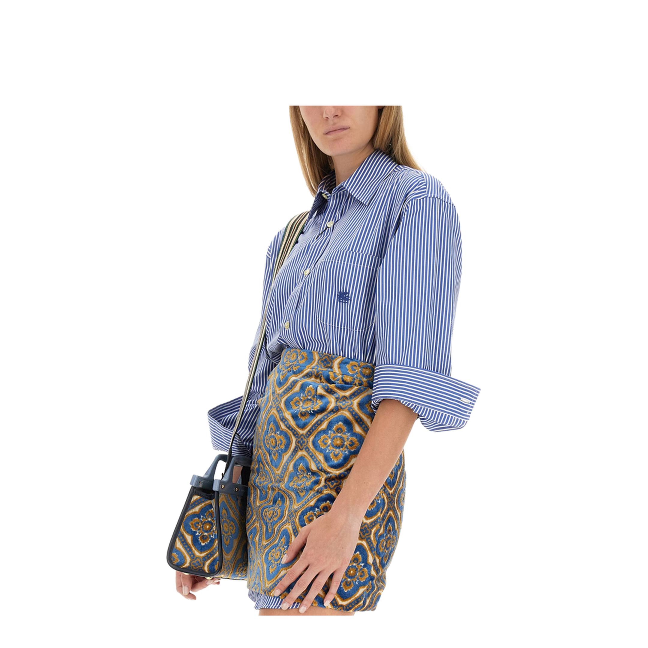 Cotton Shirt with Frontal Logo Embroidery - Image 4