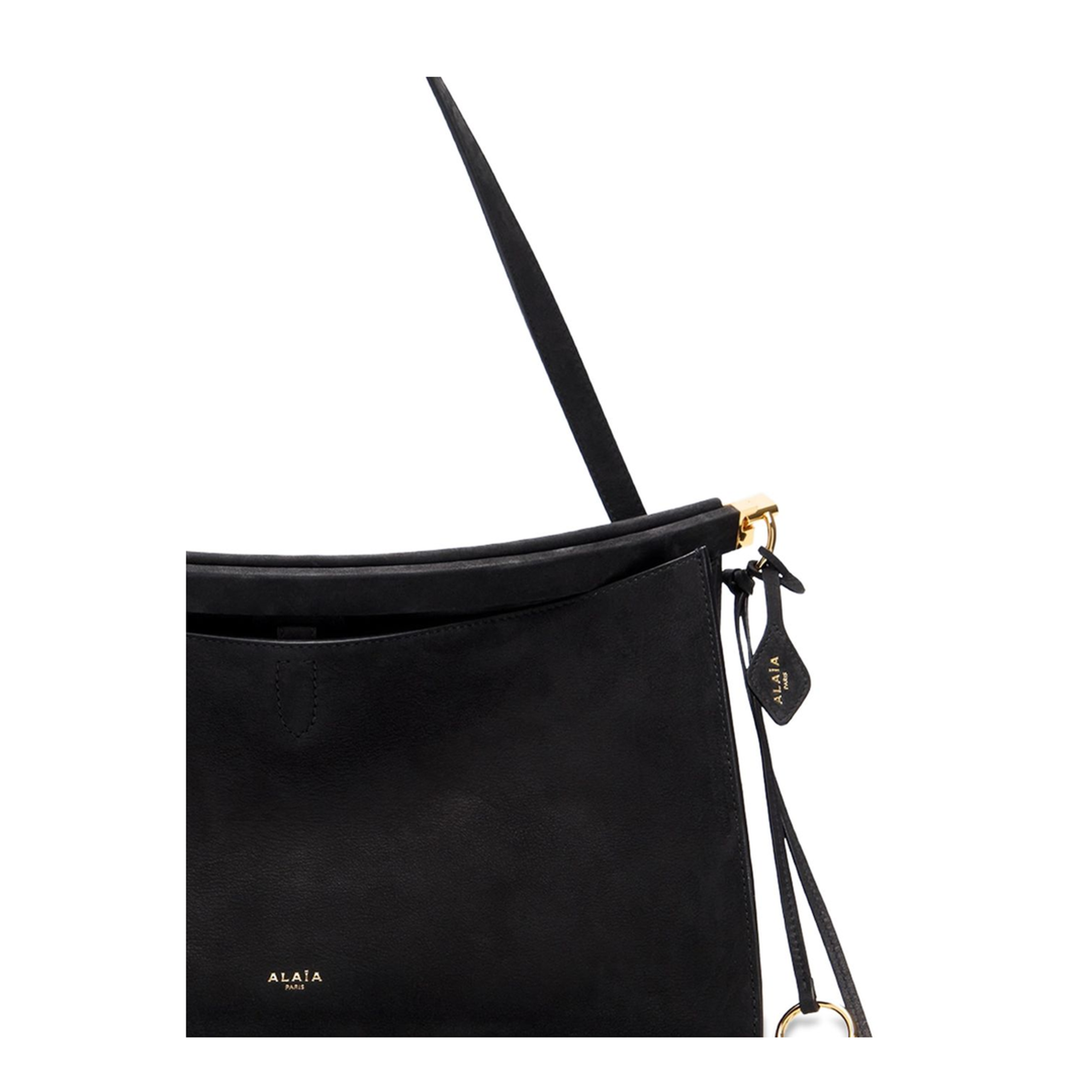 Le Click Pocket 35 Nubuck Crossbody - Noir - Image 2