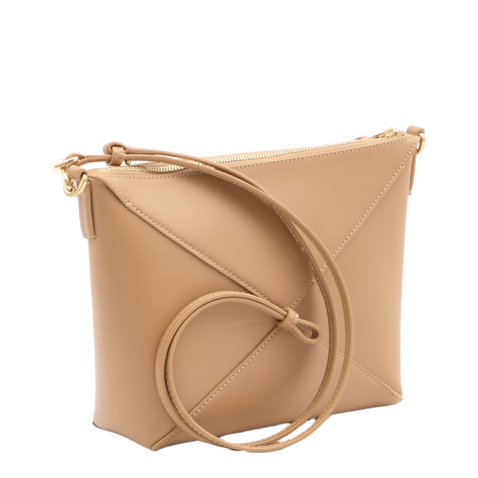 Puzzle Fold Pouch in Shiny Nappa Calfskin - Image 2