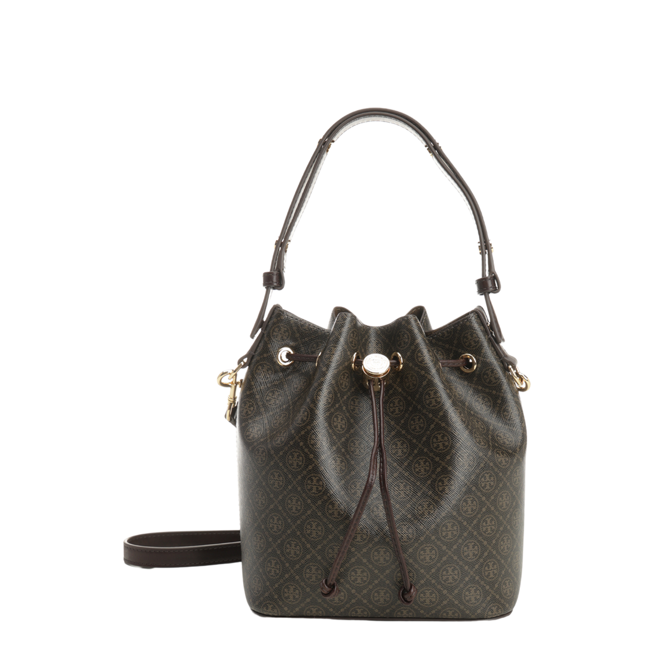 T Monogram Coated Canvas Bucket Bag - Image 1