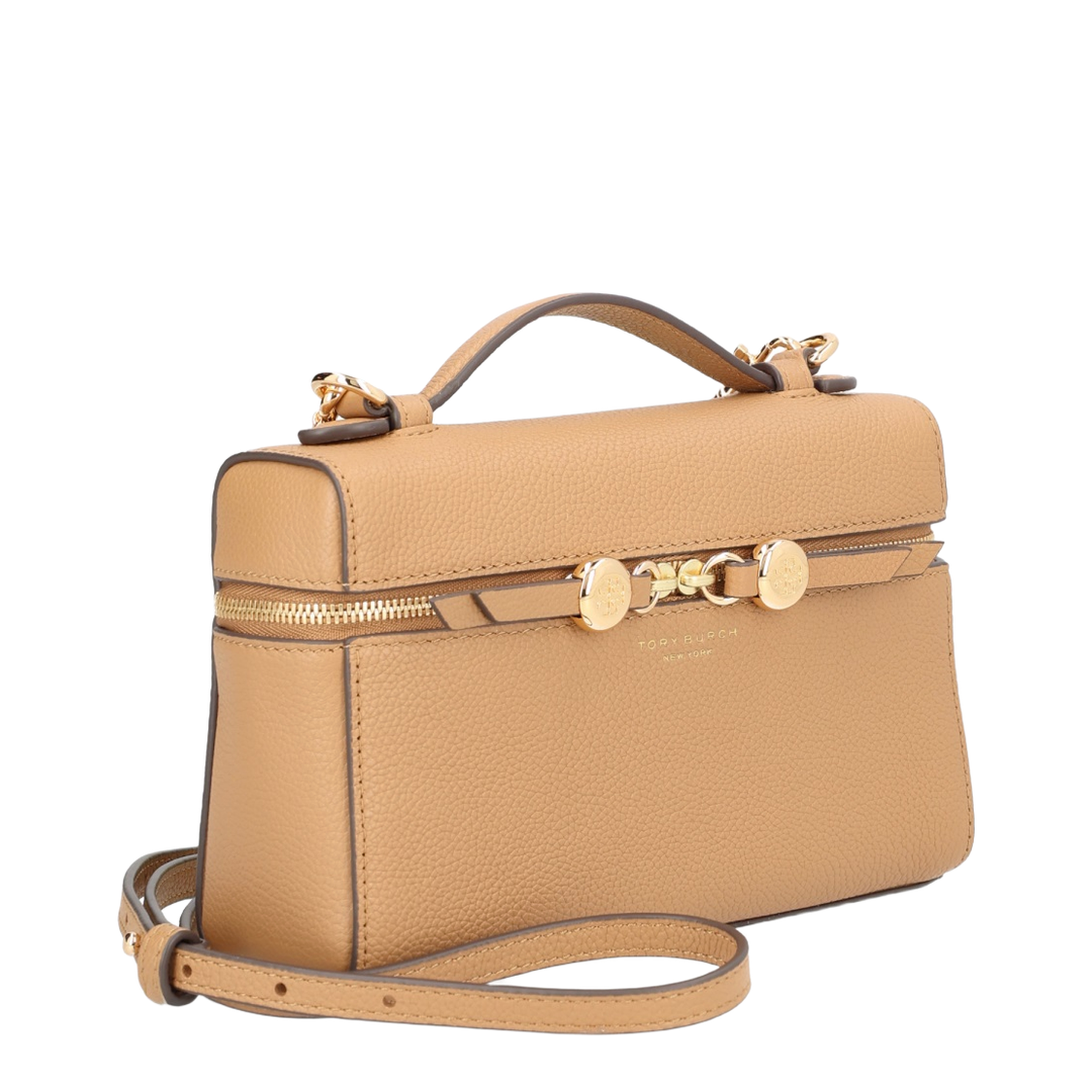 Romy Slim Mini Bag With Beige Leather Top - Image 3