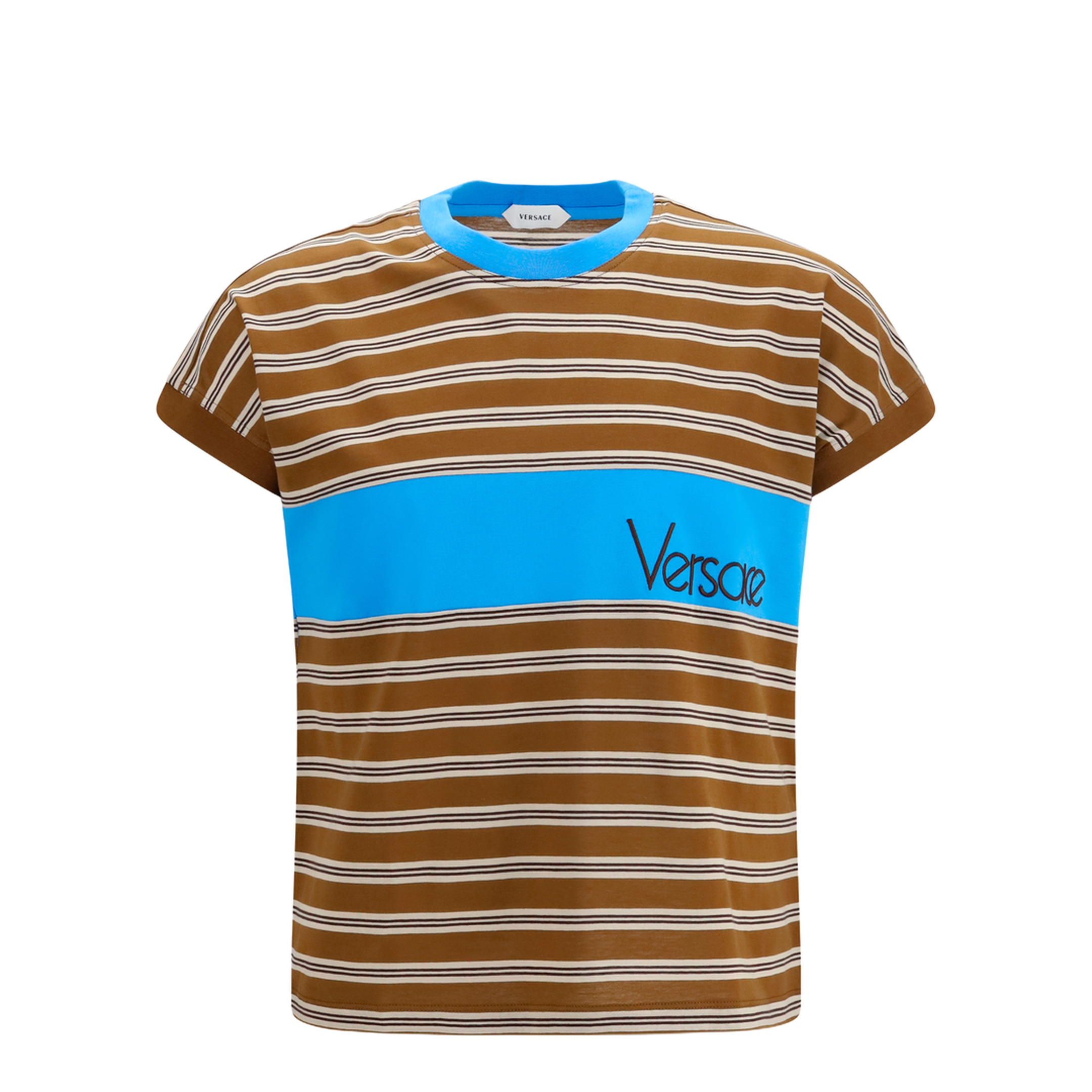 Striped Cotton T-Shirt - Image 1