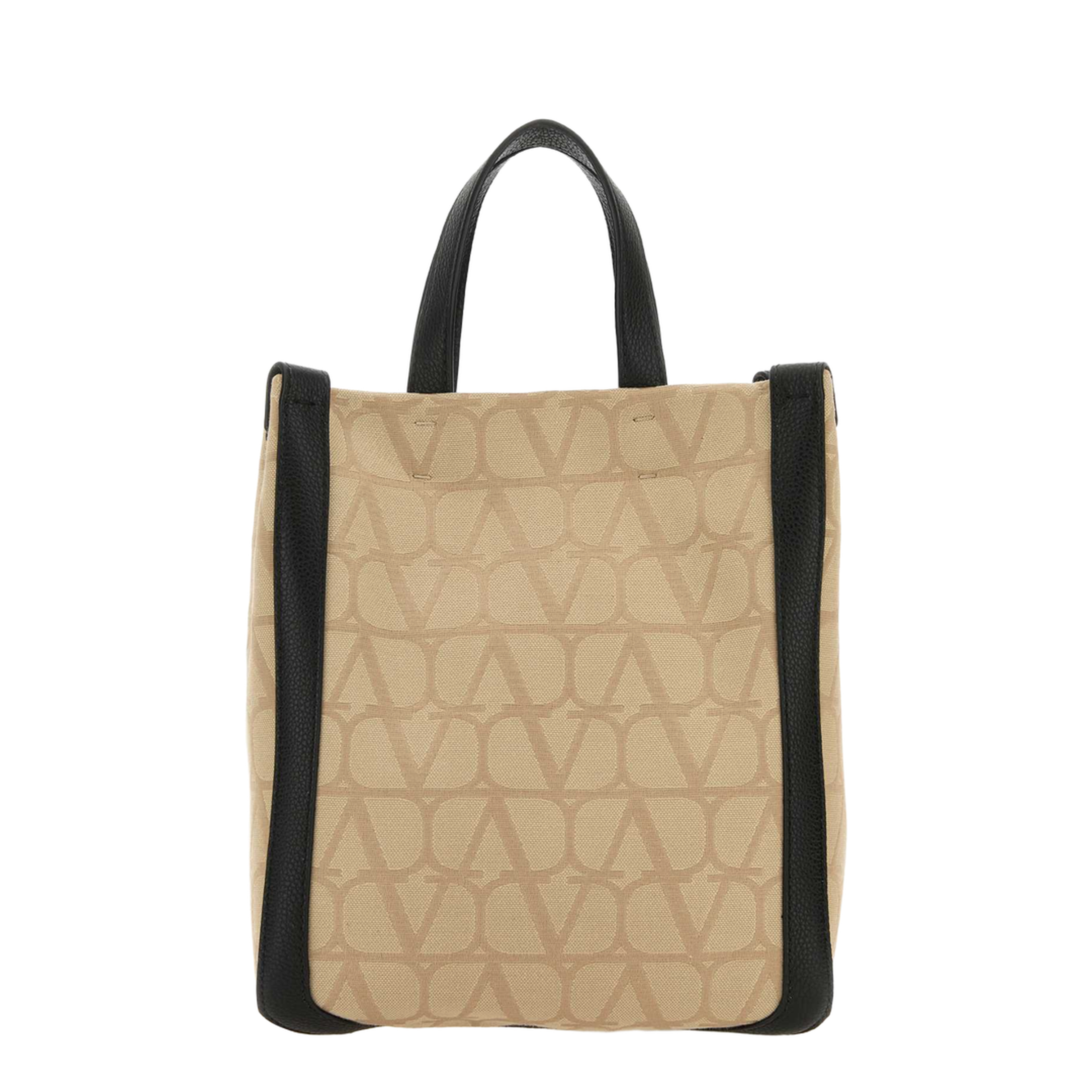 Beige Toile Iconographe Fabric Handbag - Image 1