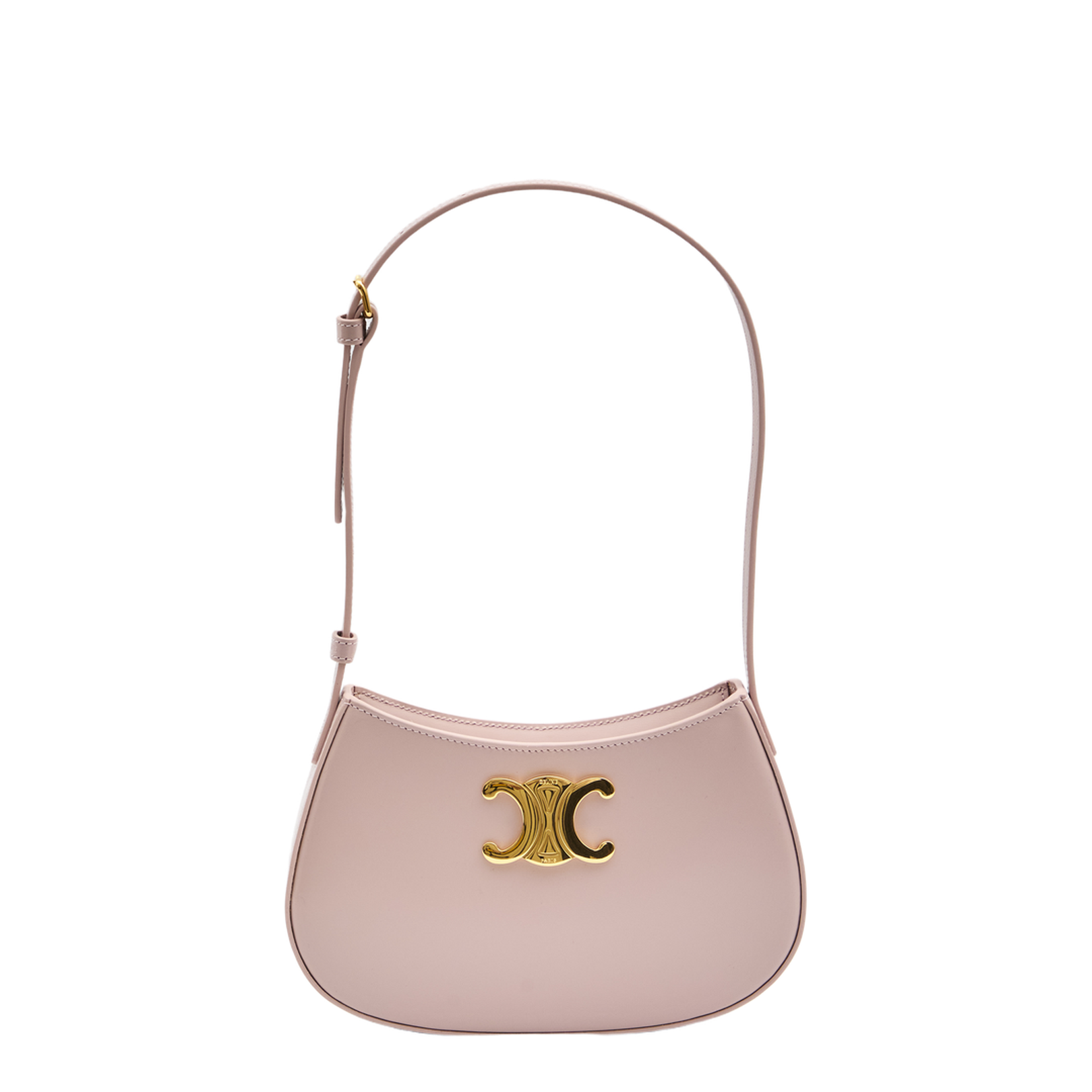 Medium Tilly Bag in Shiny Calfskin - Bleached Pink - Image 1