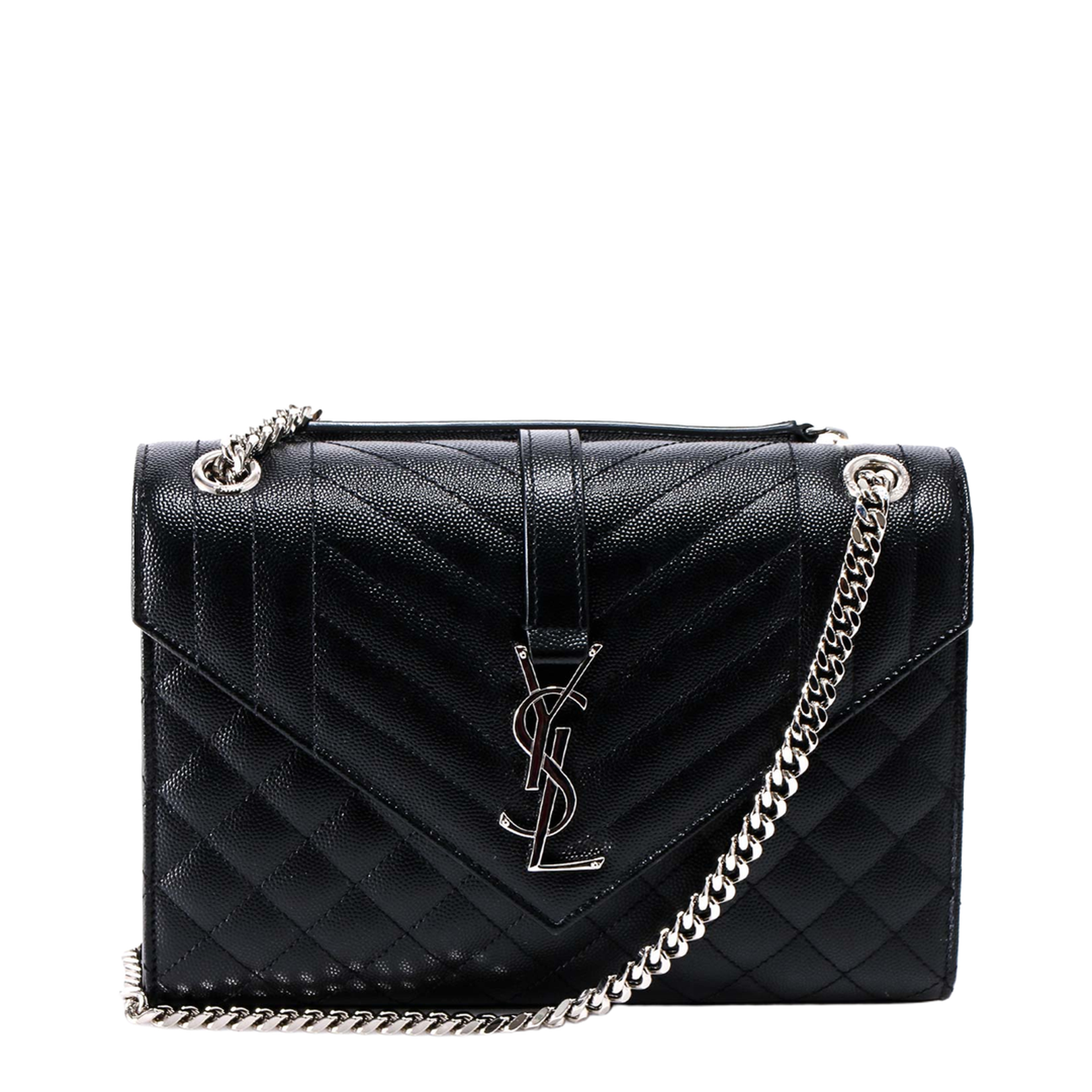 Envelope Medium In Quilted Grain De Poudre Embossed Leather - Image 1